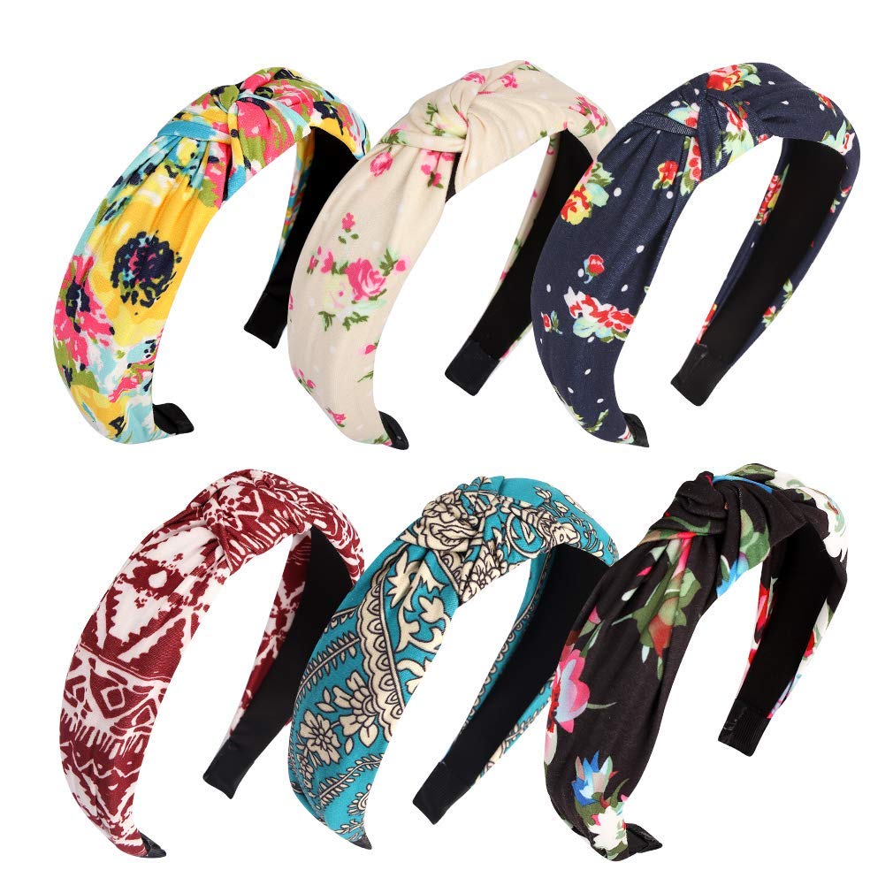 FAVELA Hair Accessories Korean Style Solid Fabric Knot Plastic Hairband Headband for Girls and Woman (Knot Band-6) Multicolor (B0915ZXVQL) Amazon Price History, Amazon Price Tracker
