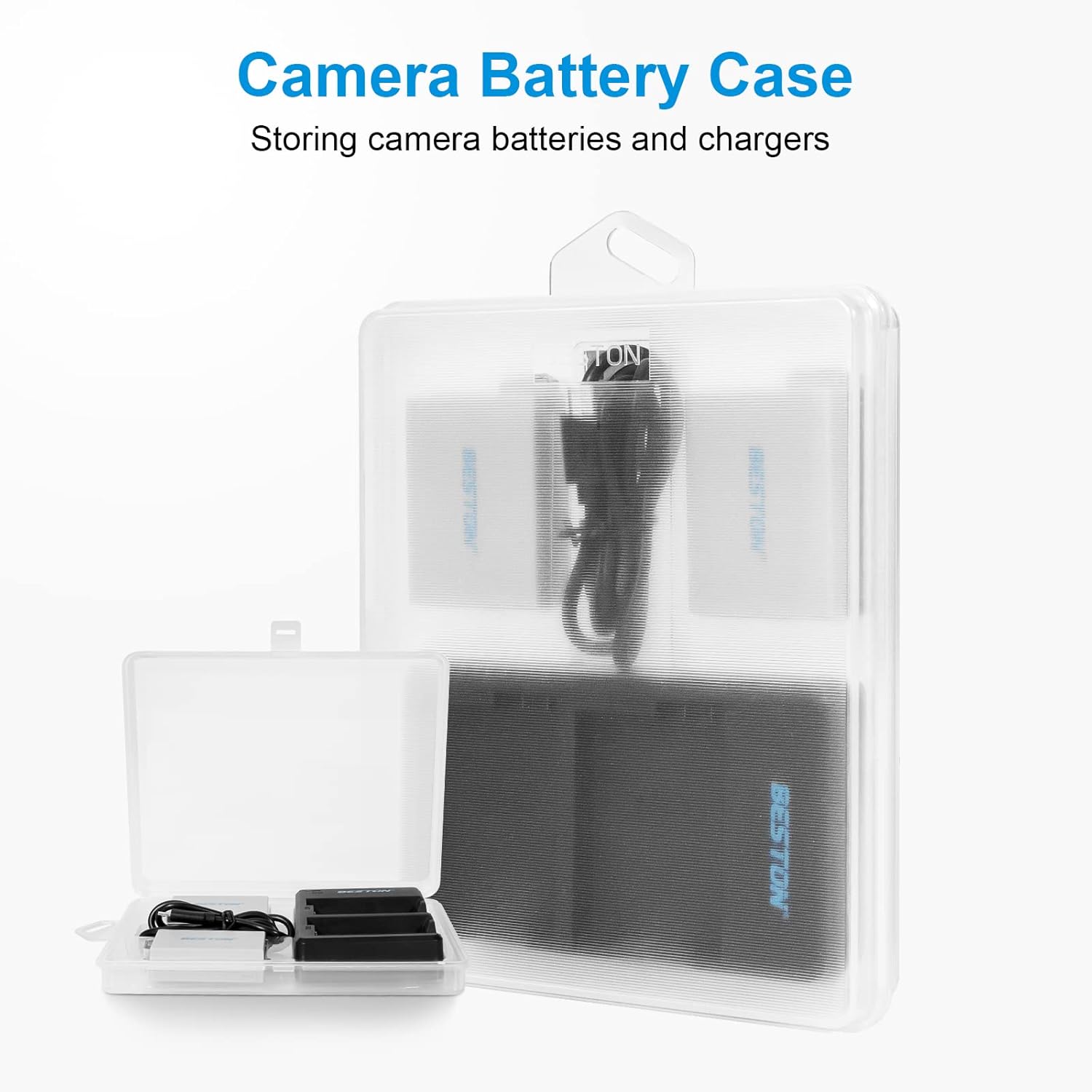 BESTON 2-Pack LP-E8 Battery Pack and Rapid USB Charger for Canon EOS Rebel T2i T3i T4i T5i Cameras