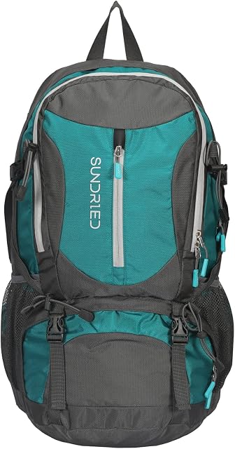 Sundried Trekking Backpack Blue Water Resistant Rucksack for Hiking Commuting Walking and Camping