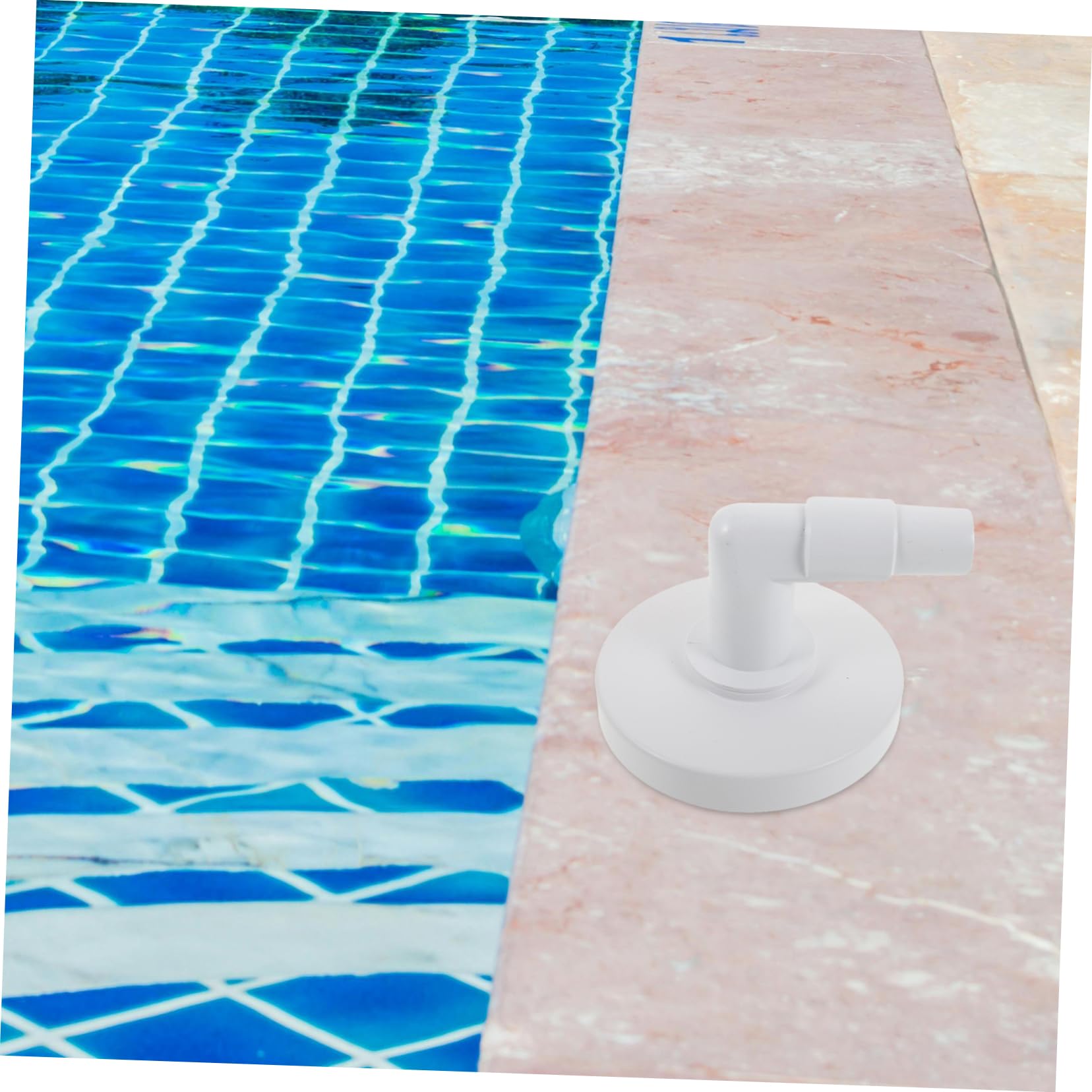 POPETPOP 4 Piezas Skimmer de Piscina Adaptador de Manguera desnatadora Reemplazo del Adaptador de la Placa del Skimmer. Adaptador de Codo de Manguera de Skimmer Manguera de vacío