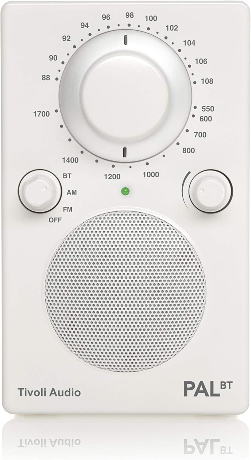 Tivoli Audio PAL BT Portable Bluetooth AM/FM Radio (White)