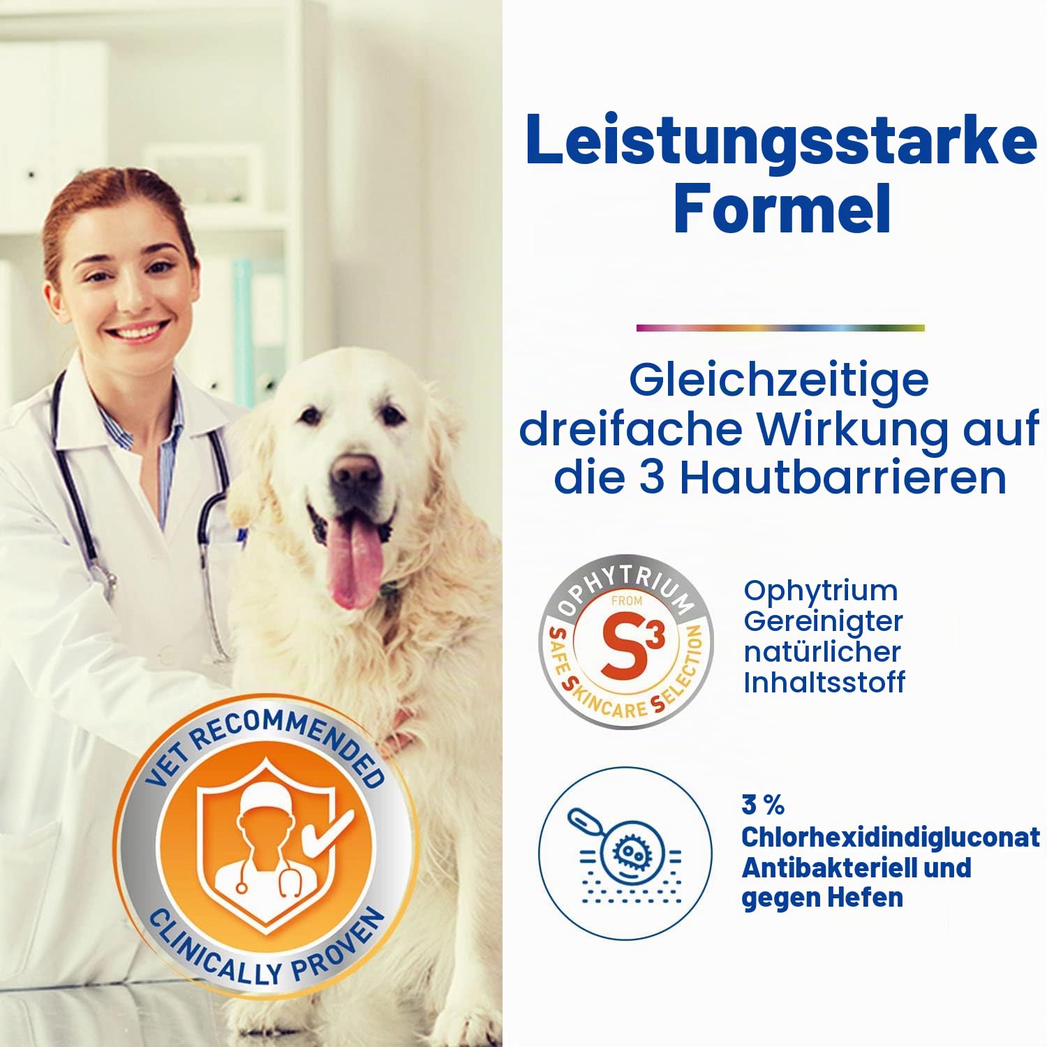 DOUXO S3 PYO Pads, antibakteriell und hefehemmend, für Hunde und Katzen, beruhigende Reinigungstücher für Katzen und Hunde, 30 Stück