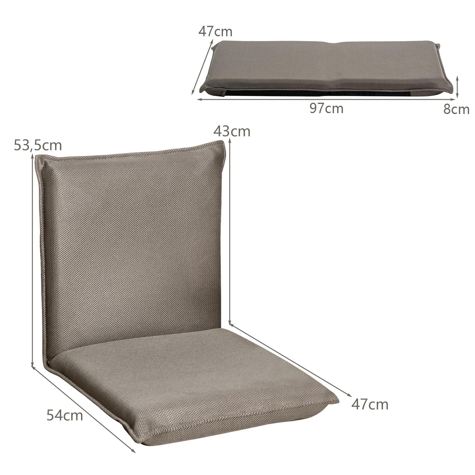 LIFEZEAL Floor Chair with Backrest, Padded Floor Chair, Meditation Chair with Mesh Surface, Extendable Floor Chair for Meditation, Yoga, Camping LIFEZEAL Floor Chair with Backrest, Padded Floor Chair, Meditation Chair with Mesh Surface, Extendable Floor Chair for Meditation, Yoga, Camping
