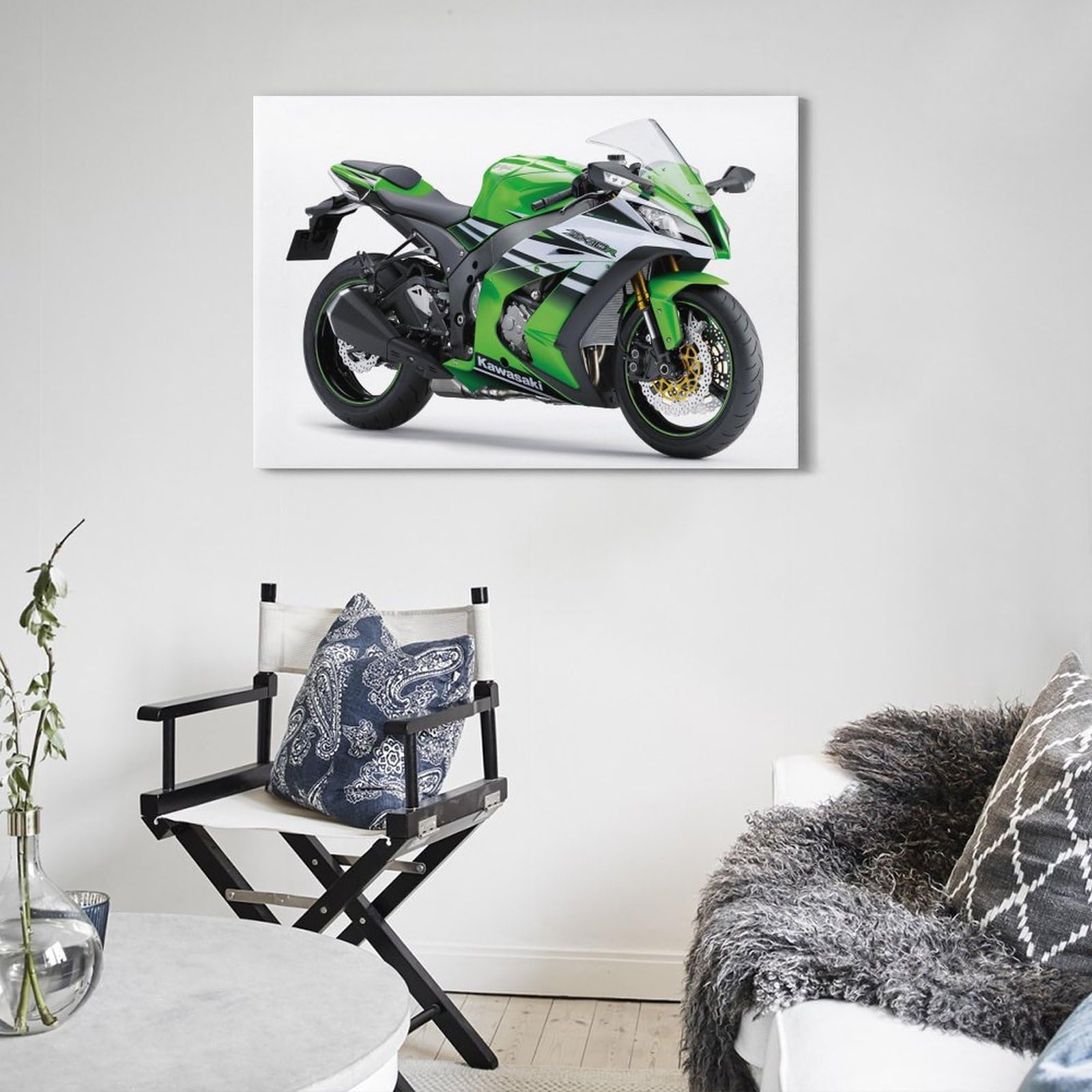 Amazon.de: ECHUN Motorrad-Poster für Kawasaki Ninja ZX-10R Rennrad