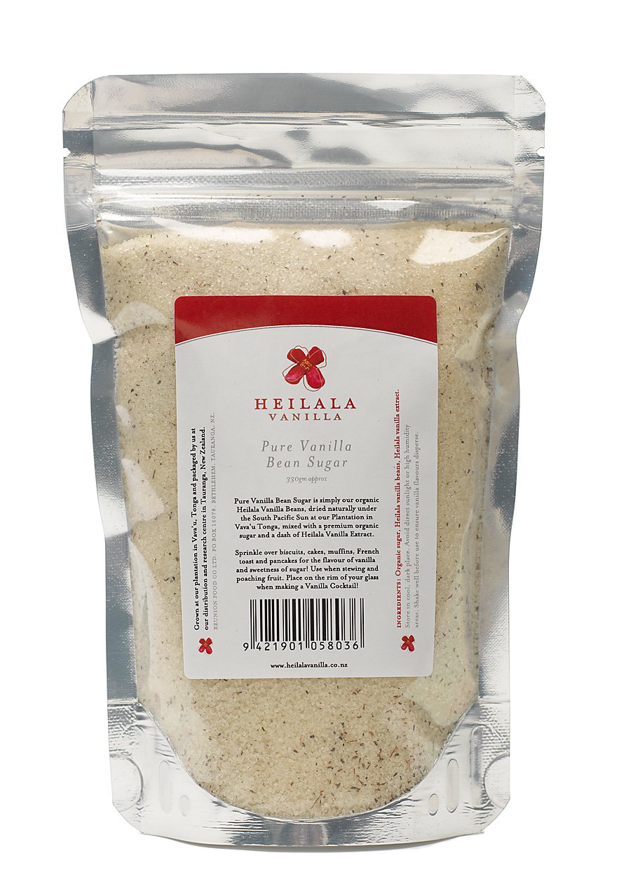 Heilala Vanilla Vanilla Organic Sugar, 330-Grams (Pack of 12)
