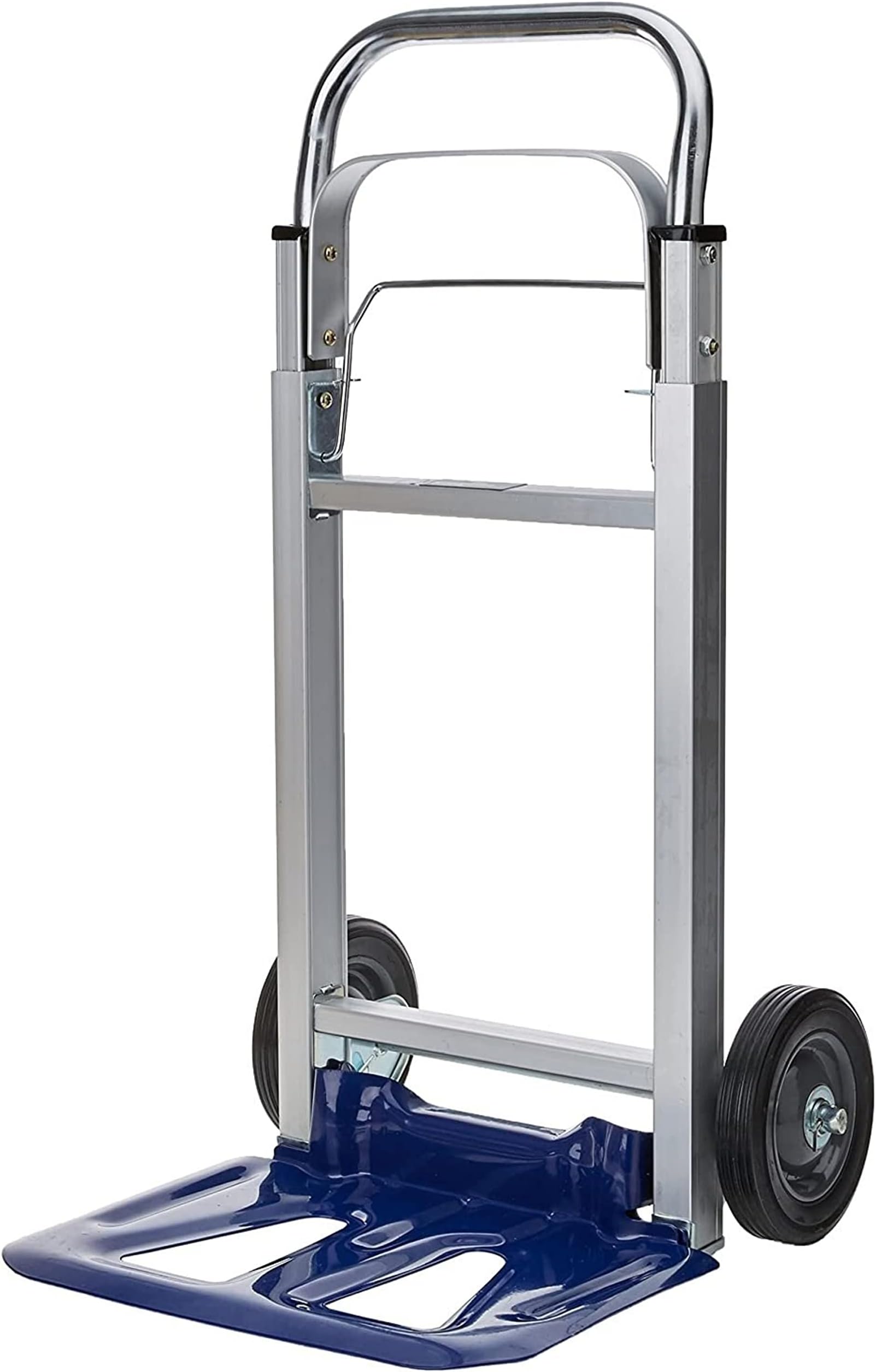 Einhell BT-HT 90 Folding Sack Truck | 90 kg Capacity Aluminium Framed Folding Trolley On Wheels | Folding Hand Truck With Extendable Handle, Multicolor