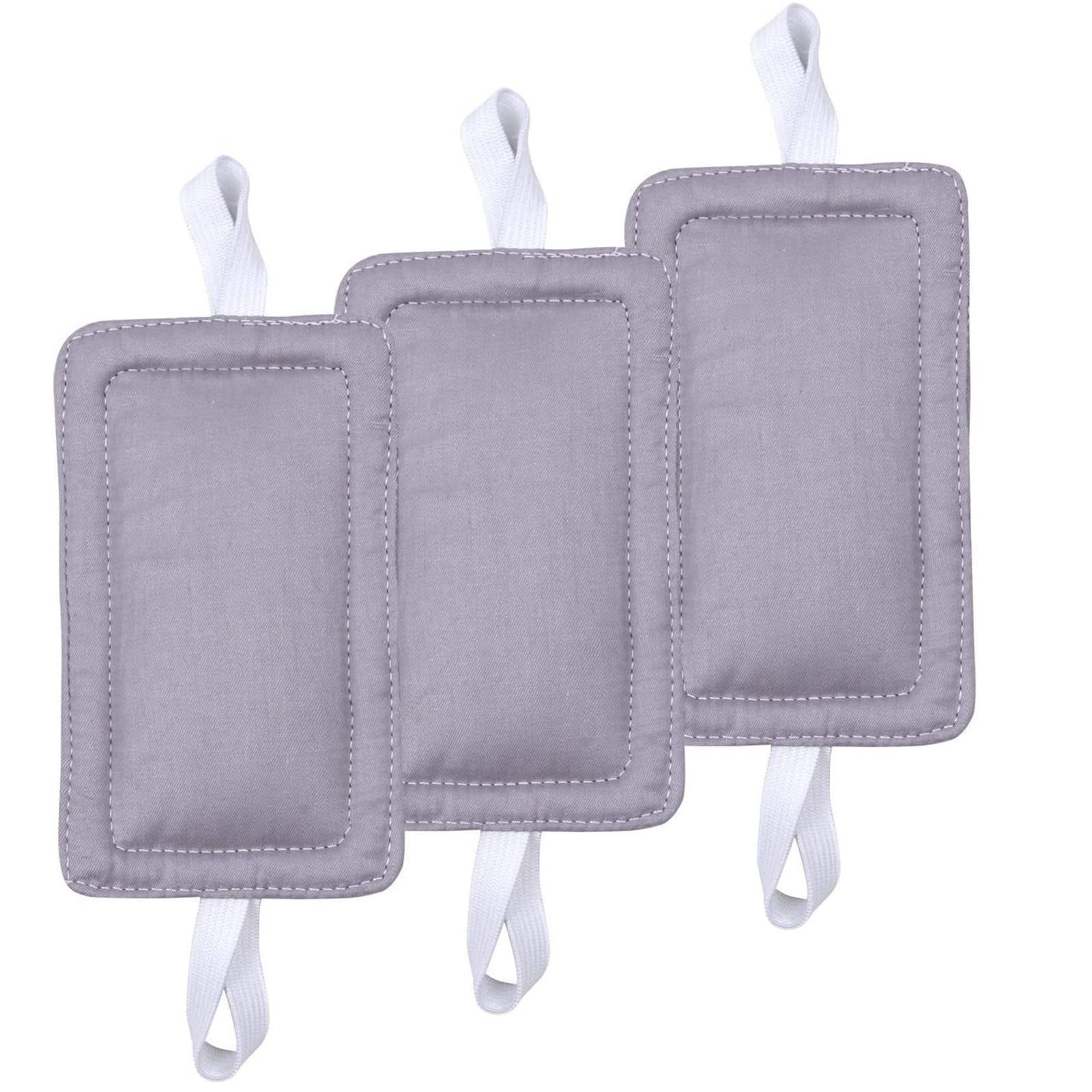Duyeuau Light Pack Of 3 Door Cushions Pad Set Quiet Door Latches Cushions Cotton Linen Door Close Cushions Noise Reductions