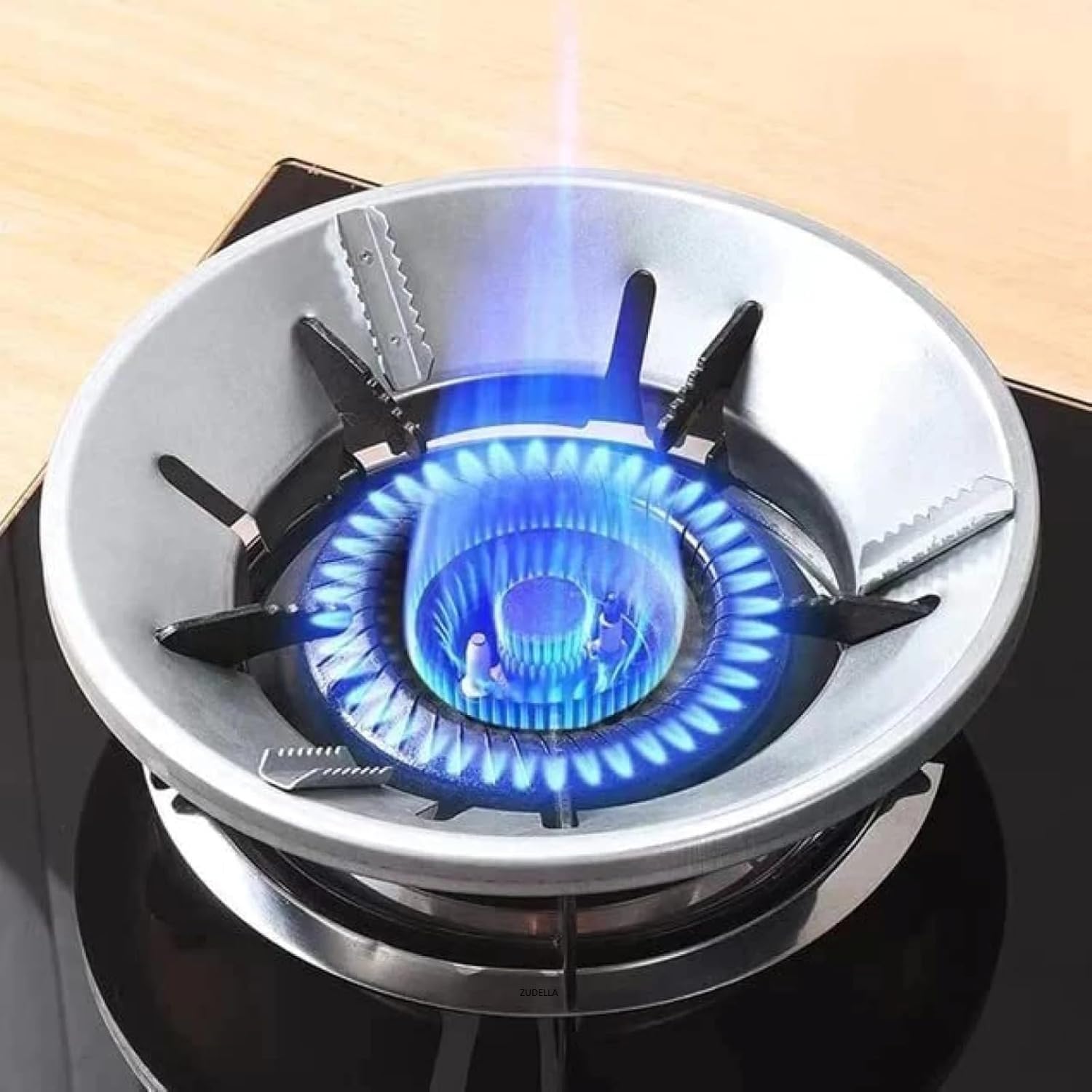 Gas Stoves Pack Of 4 Gas Saver Burner Stand Gas Chula Burner Gas Saver Stand Jali Ring Fire & Windproof Energy Saving (LIQUAZO-GREY, Pack of 2)-image-26