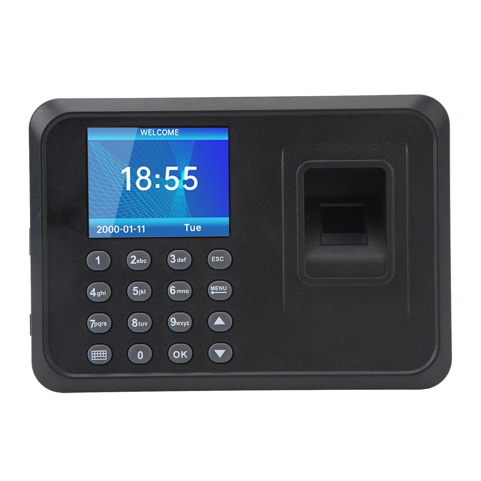 Fingerprint Attendance Machine,Fingerprint Verification Recorder,Support MultiLanguage,US Plug,100-240V Software for Factory