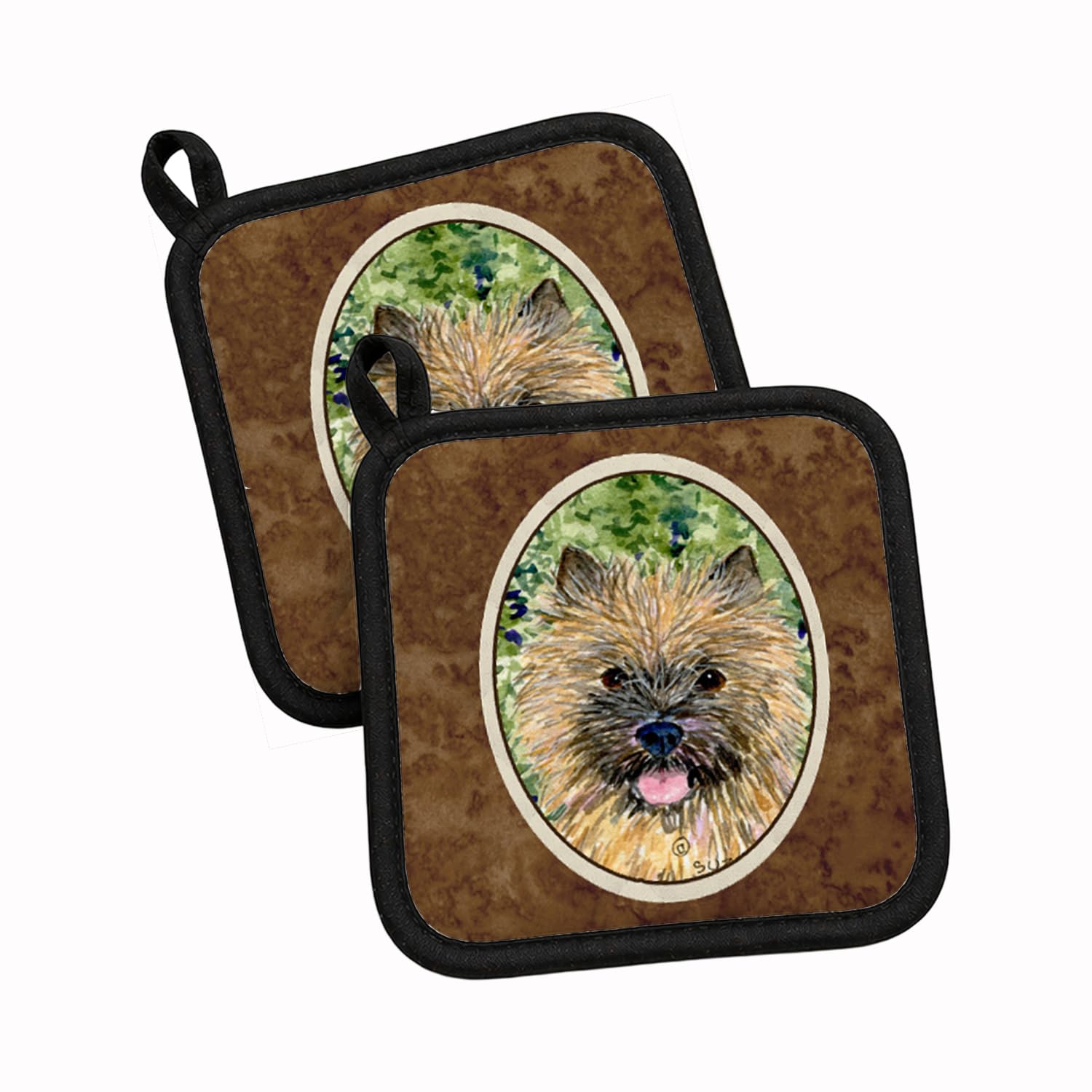 Soportes para ollas con diseño de Cairn Terrier para cocinar con alegría