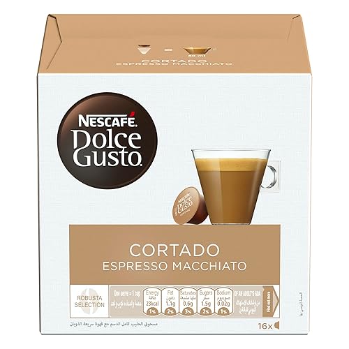 Miniatura 5 de Nescafe Dolce Gusto Cortado Espresso Macchiato Pods 16 por paquete