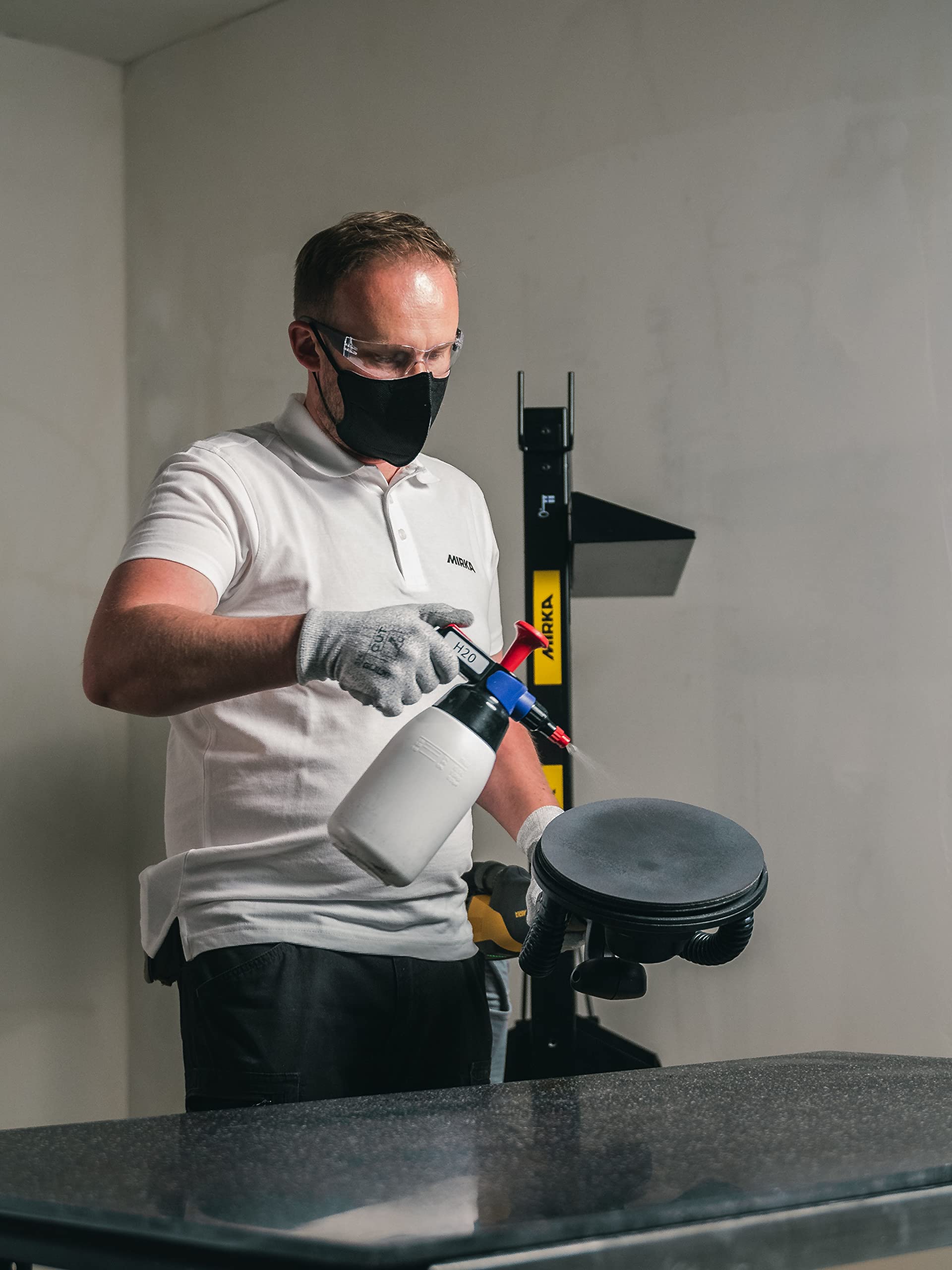 Mirka Abralon J3 Talerz szlifierski 225 mm miękki rzep 10 szt. 500 grit | Talerz polerski miękki z ziarnem 500 do lakieru drewna tworzyw szlifierek sufitowych 10 sztuk w opakowaniu