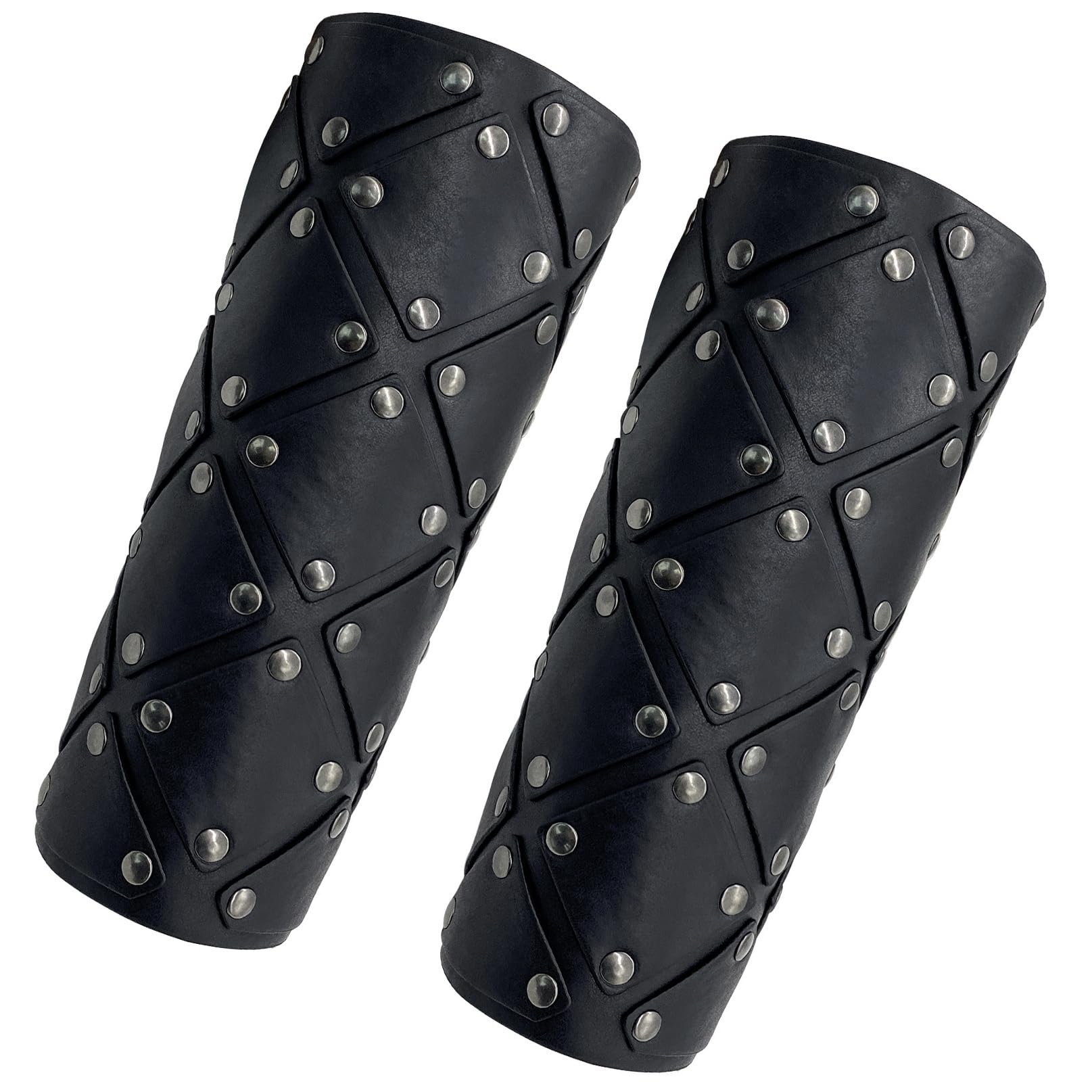 Brassard médiéval Vintage en Faux Cuir,protège-Bras gantelet Viking, Large protège Bras de mercenaire, Armure de Chevalier de la Renaissance pour LARP
