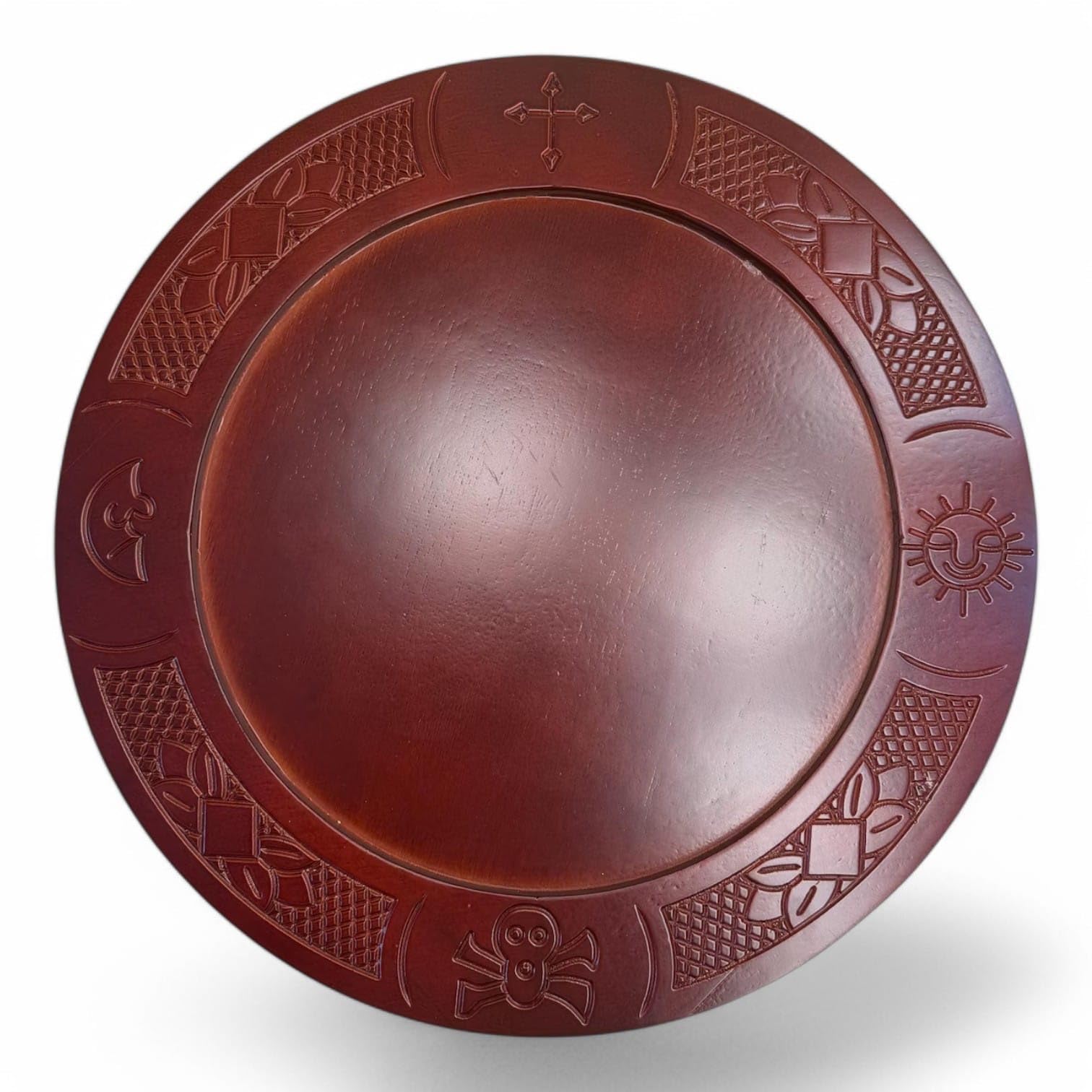 Combo Tablero de Ifa con Brocha y Opele, Babalawo, Santeria, Orula Set, Ifa Board, Brush and Ekuele, Wooden