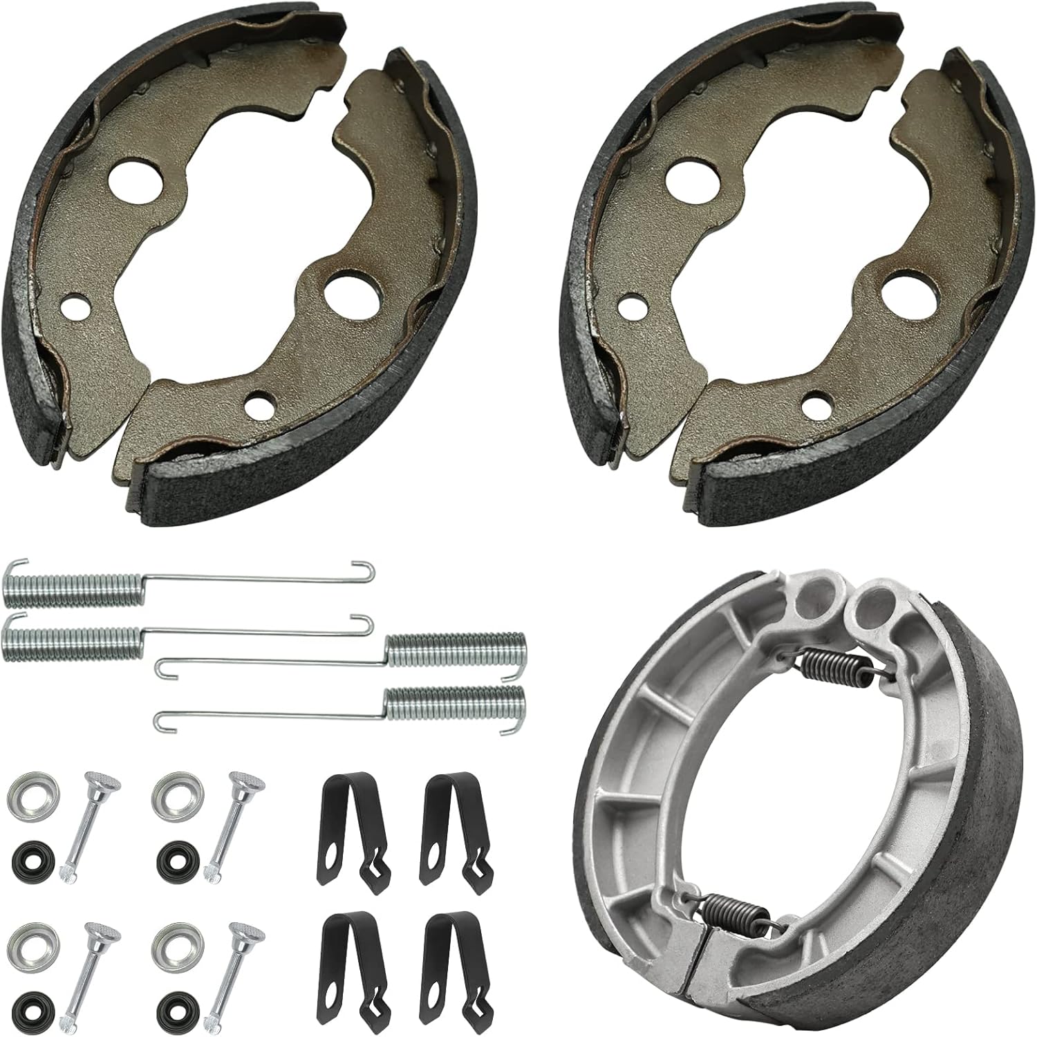 Front & Rear Brake Shoes Kit for Honda Foreman 400 Foreman 450 Rancher 350 Rancher 400, OEM# 06450-HN5-671 45175-HC4-006 06430-HN0-A30