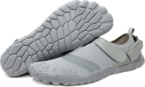 Miniatura 7 de Josaywin Zapatos de agua para hombre, de secado rápido, puntera ancha, calcetines ajustables para natación, playa, río, piscina, surf