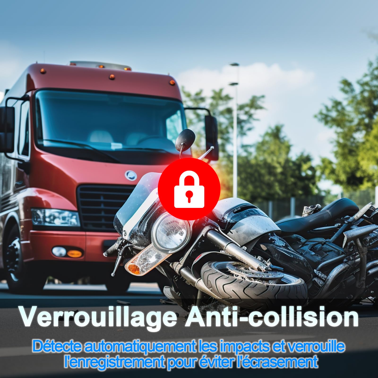 SecuraLen Motorcycle Camera, WiFi 2K & Wide Angle 120° Sports Camera