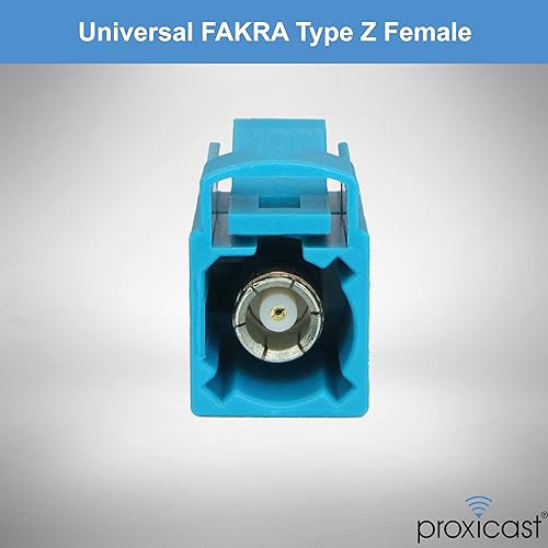 Miniatura 3 de Proxicast FAKRA - Adaptador de serie Z a SMA hembra  Waterblue Compatibilidad universal para AMFM, radio satelital, GPS, celular 4G5G, Bluetooth y