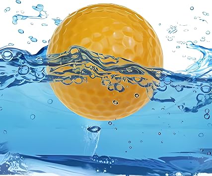 6pcs Colourful Practice Floating Golf Balls, Water Float Floater Ball, Pond or Lake Range Golf Ball, About 10% of It Sits Above Water