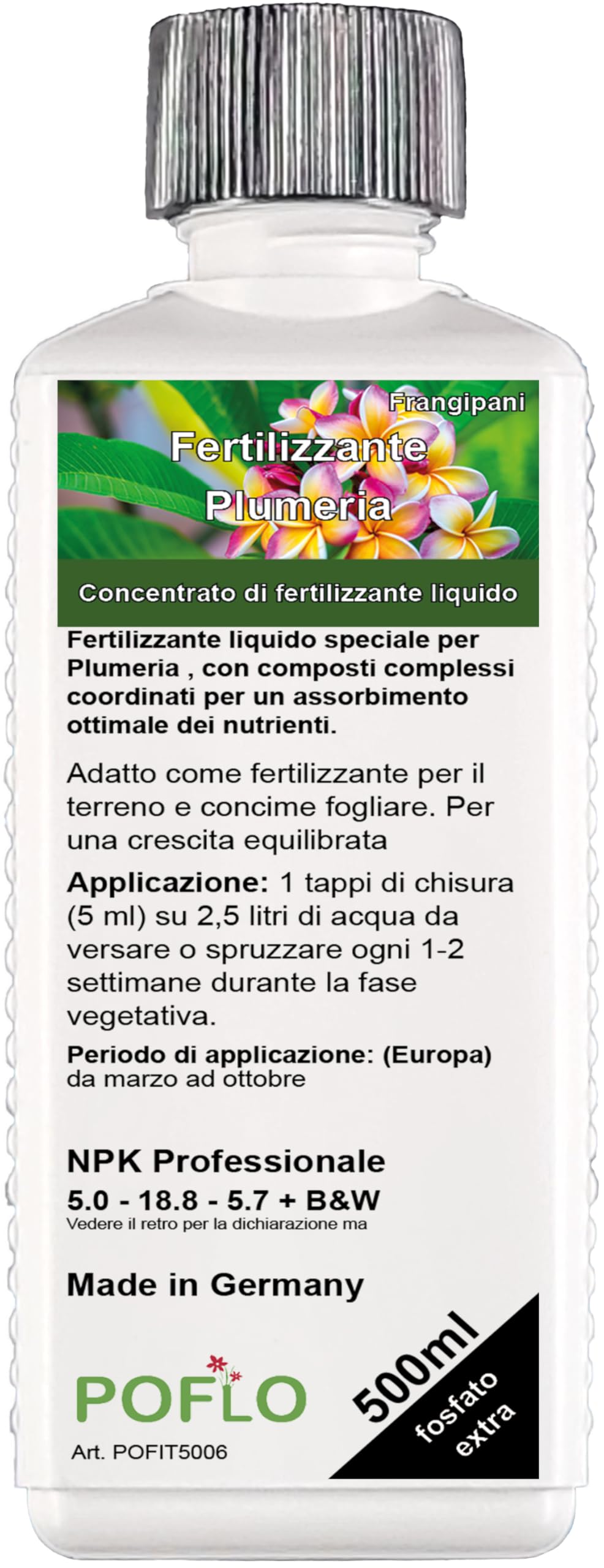 Fertilizzante Frangipane Fertilizzante Plumeria Albero del Tempio (500 ml)