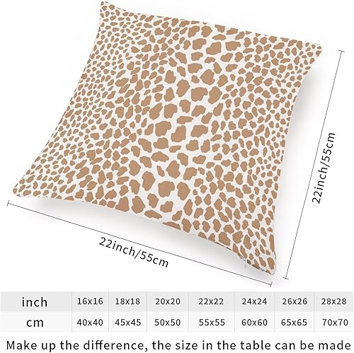 Miniatura 6 de Fundas de almohada de camello y guepardo, fundas de almohada chinoiserie, fundas de almohada con estampado de leopardo, vaca, puntos de animales,