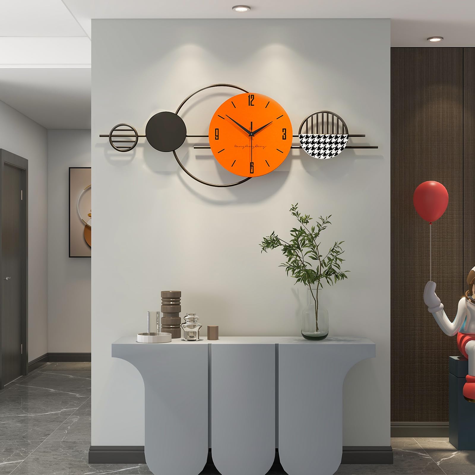 Horloge murale silencieuse sans tic-tac FLEBLE pour une décoration épurée