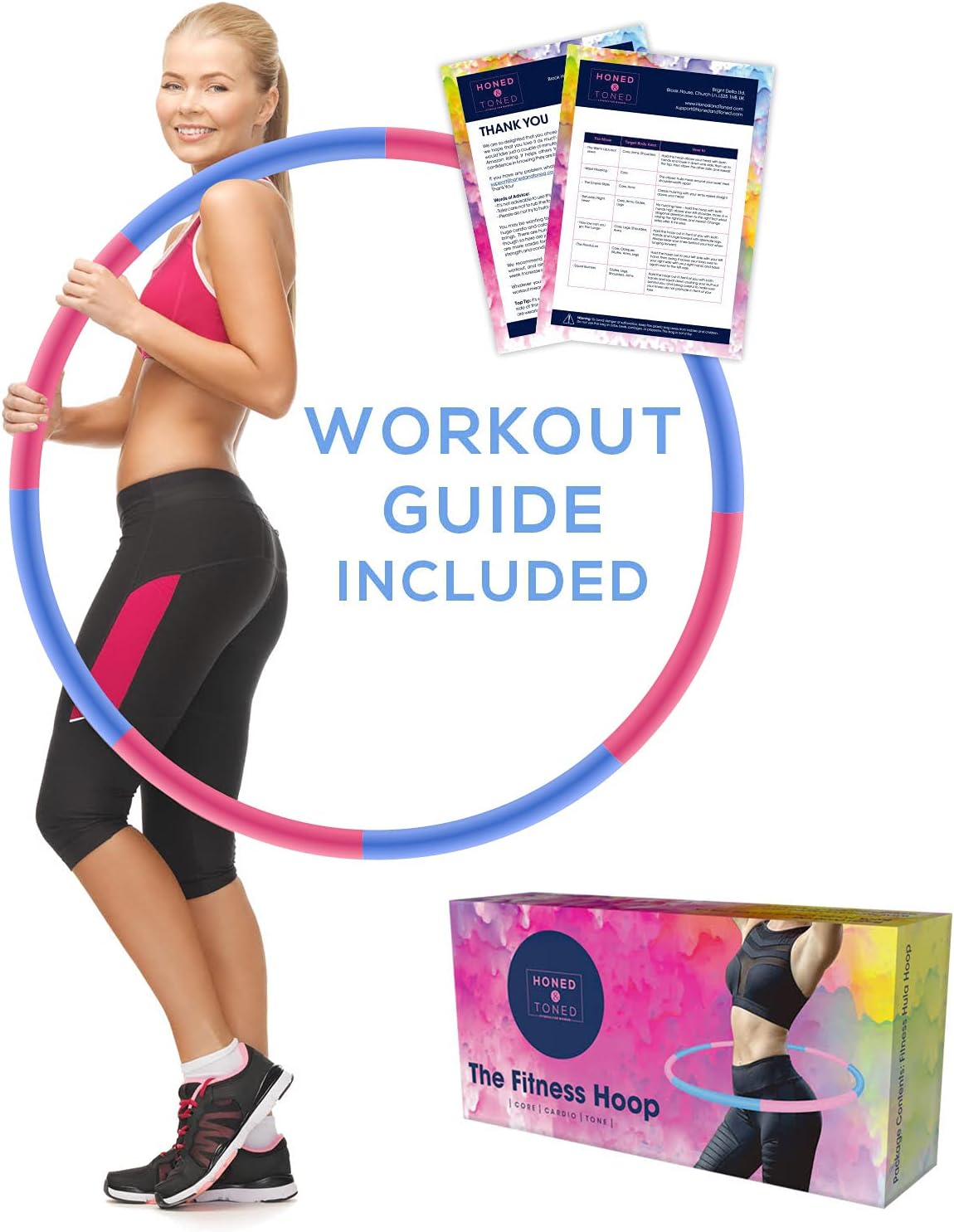 Weighted Adult Fitness Hula Hoop Get Into Shape The Fun Way Soft Foam Padded