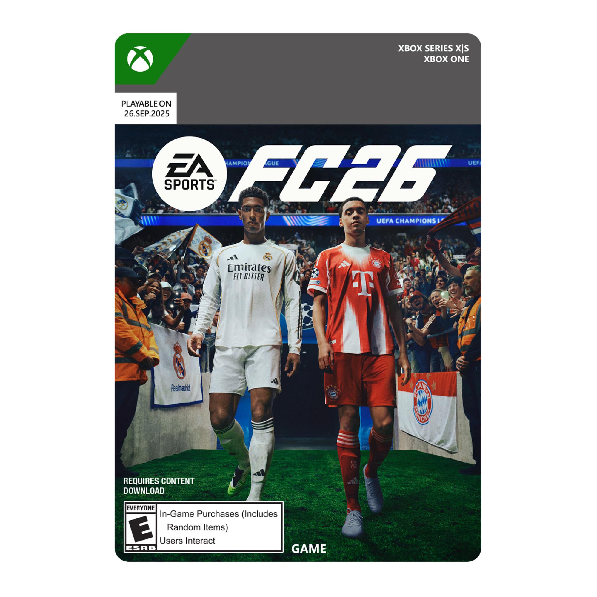 EA SPORTS FC 26 【初回特典コード付】 Amazon.com: EA SPORTS FC 26: STANDARD EDITION - Xbox [Digital Code