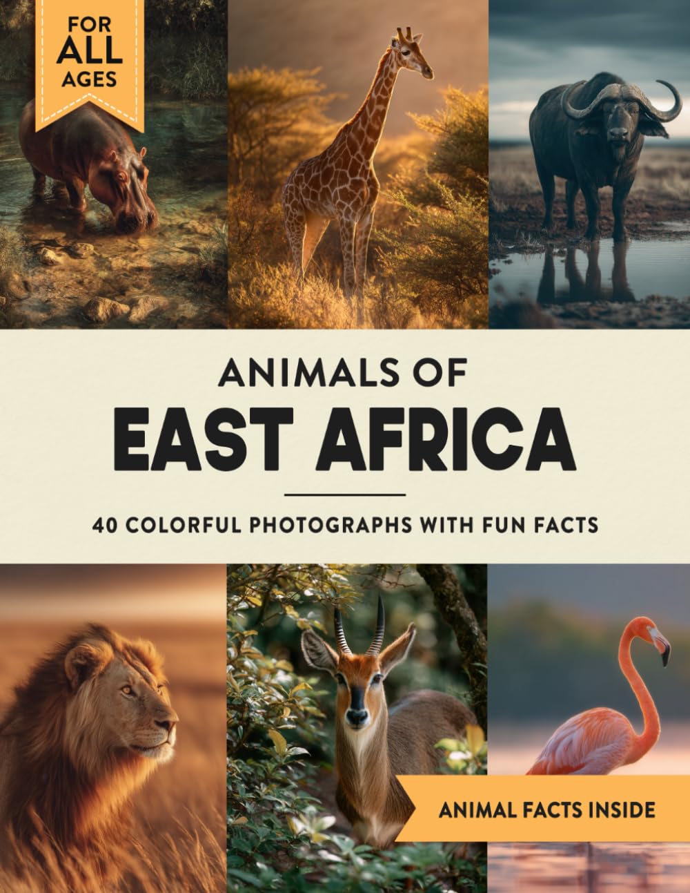 Animals of East Africa: A Wildlife Picture Book With Fun Facts Including Kenya and Tanzania For Kids & Adults