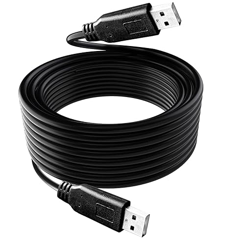 Miniatura 3 de Cable USB 2.0 de 50 pies, USB tipo A macho a tipo A, cable de extensión de transferencia de datos para impresora, teclado USB, unidad flash, disco