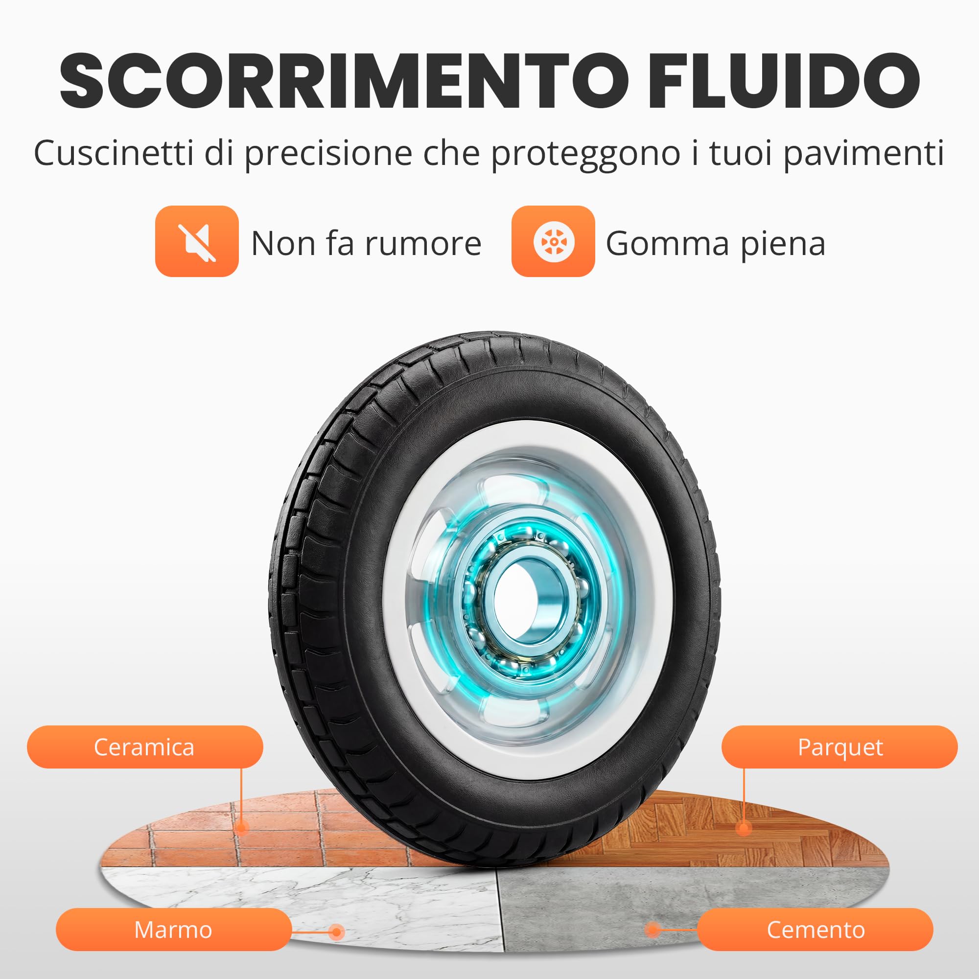 JUPPLIES Carrellino con Ruote Portatutto Pieghevole in Alluminio + Corda – Carrello Porta Pacchi Leggero e Robusto 75 kg, Maniglia Telescopica 100 cm, Ruote Silenziose per Casa, Viaggi o Trasporto