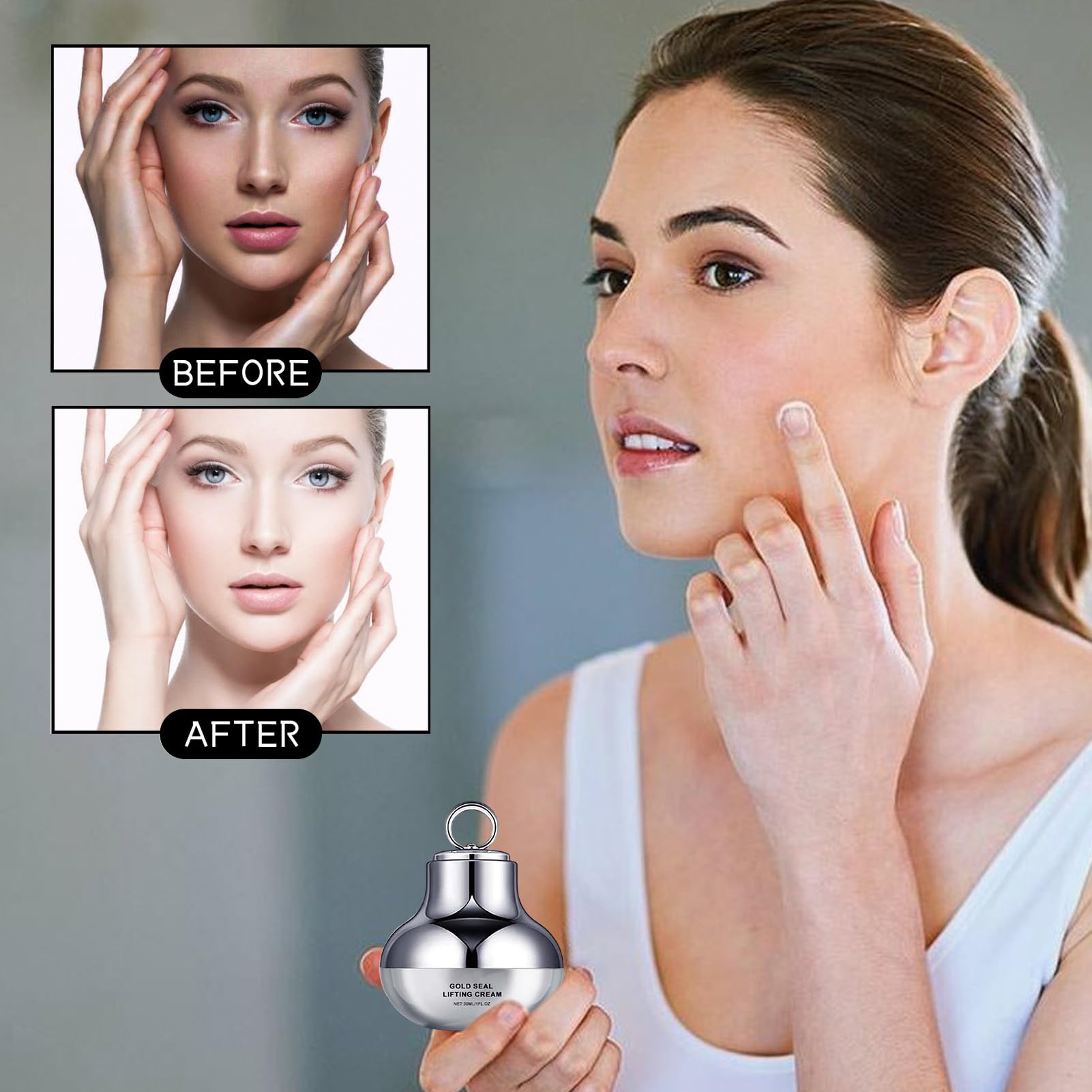 Crema idratante per il viso, crema di serraggio del viso | 30 ml di crema schiarente sul - Lozione viso idratante assorbimento rapido per uscire con un viaggio di lavoro di v