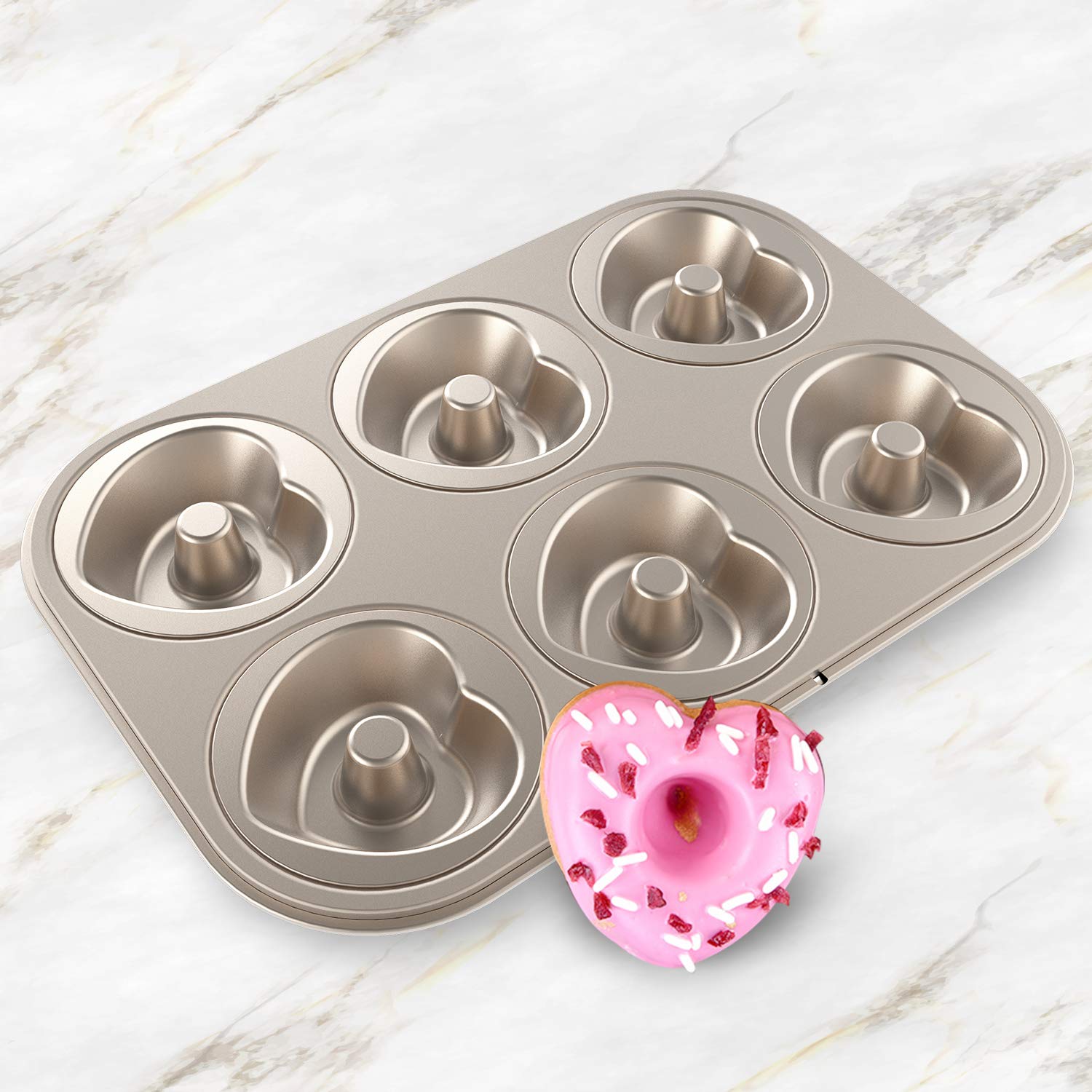 Beasea Heart Shape Donut Pan Pack Donut Baking Pan Desertcart