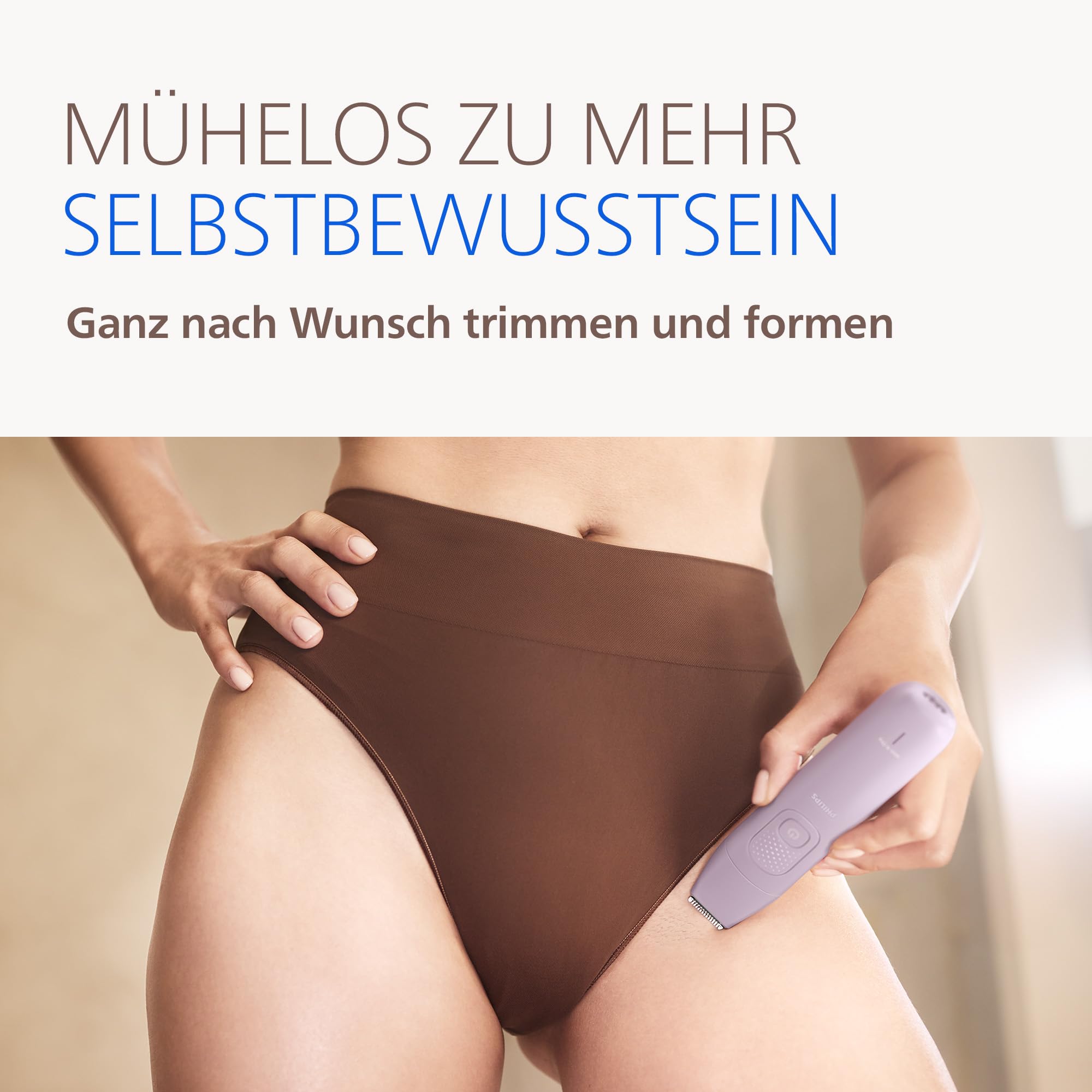 Philips Epilierer Series 9000 Kabelloser Epilierer Nass- und Trockenanwendung BRE728/00 60 Min. Akku 9 Zubehörteile