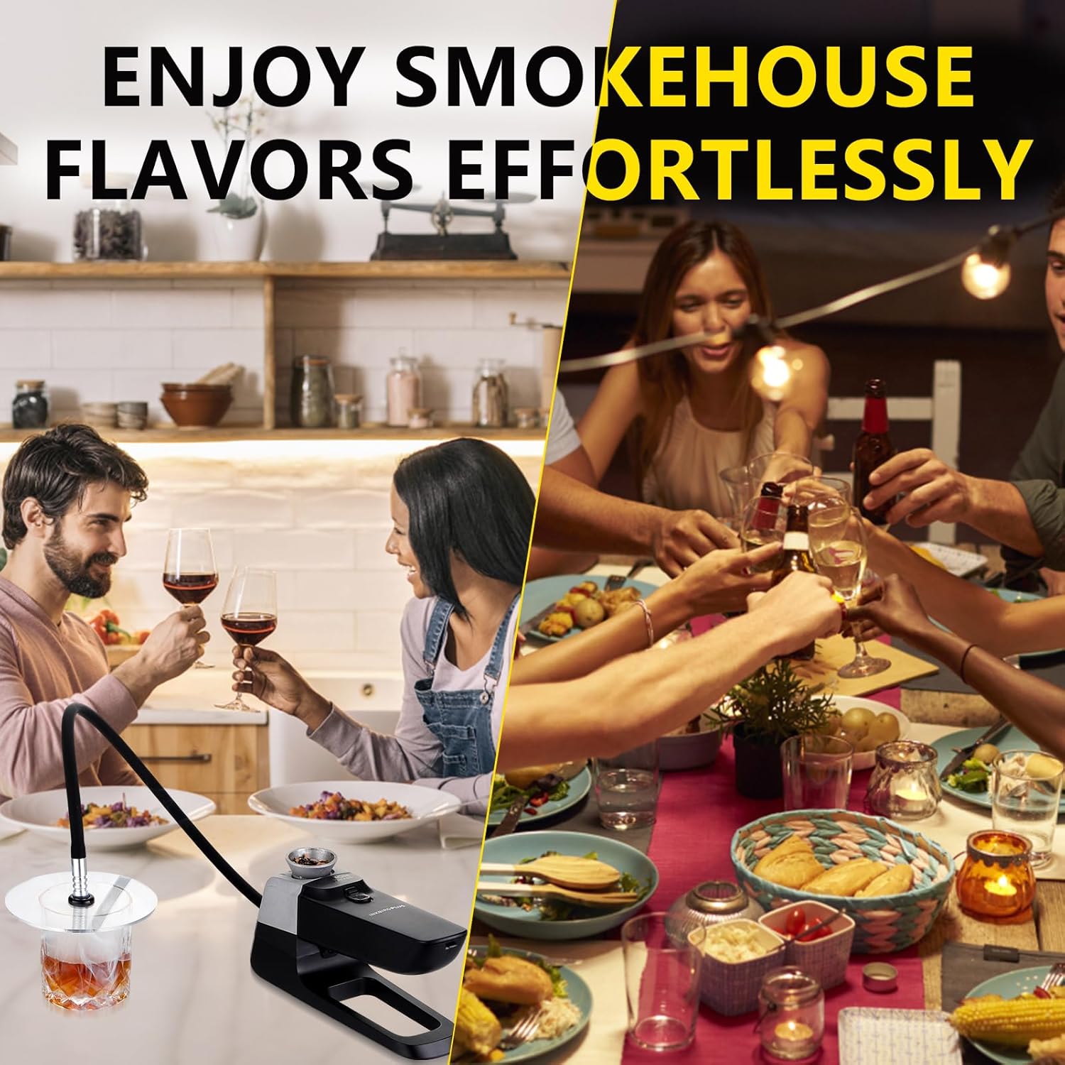 Image showing the detachable chamber and oil cup design of the INKBIRDPLUS Smoking Gun being cleaned under running water.