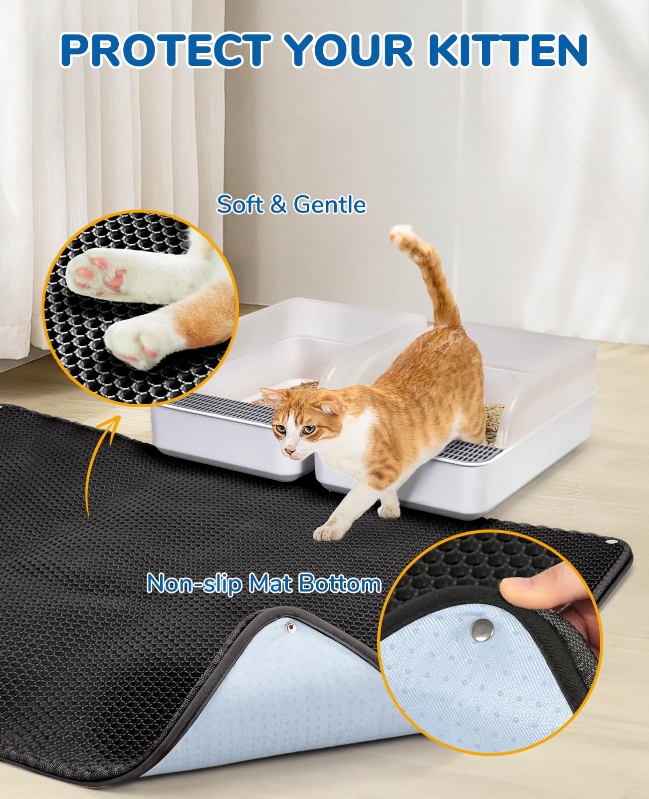 Burgeonnest Xl Cat Litter Mat Enclosure BurgeonNest 45