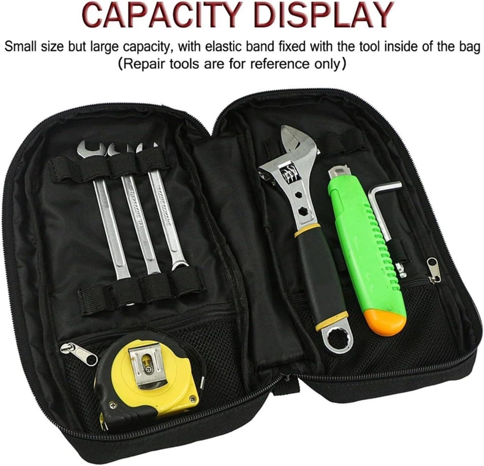 Generic Borsa Porta Attrezzi per Motocicletta, Cassetta degli Attrezzi Motocicletta, Borse Portaoggetti in Plastica, Adatta per Benelli, TRK, 502x, 552X, 702X