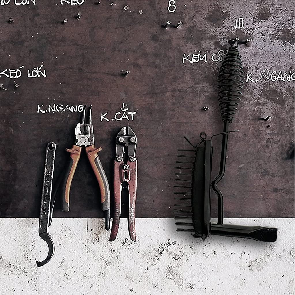Martillo de escoria con cepillo de soldadura de alambre utilizado para eliminar residuos de óxido de pintura y soldadura de pulido, herramientas de limpieza de soldadura portátiles duraderas