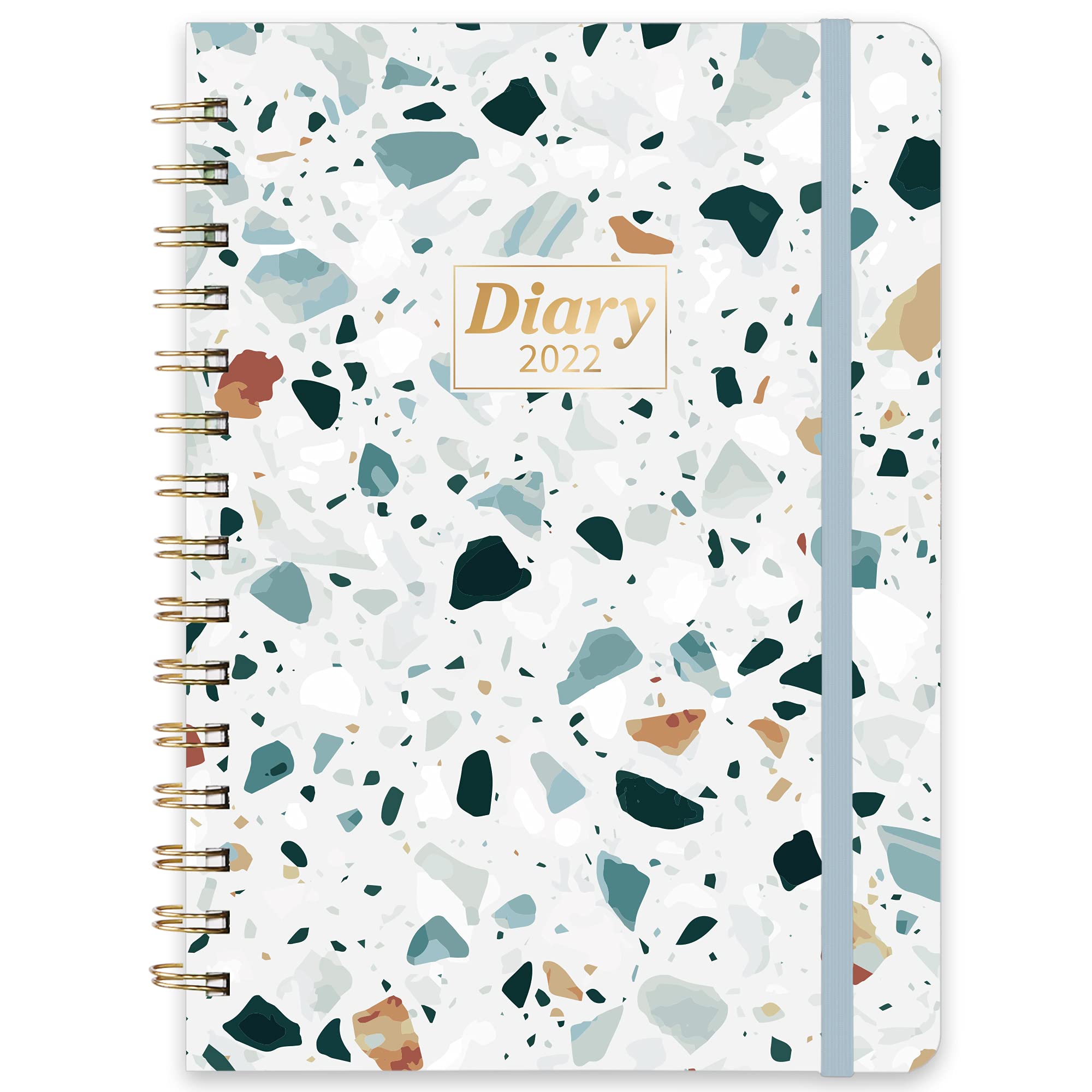 2022 Planner - Weekly Monthly Planner 2022 from Jan 2022 - Dec 2022, 6.4"x 8.5", Planner 2022, Flexible Cover Planner with Elastic Closure, Coated Tabs, Inner Pocket