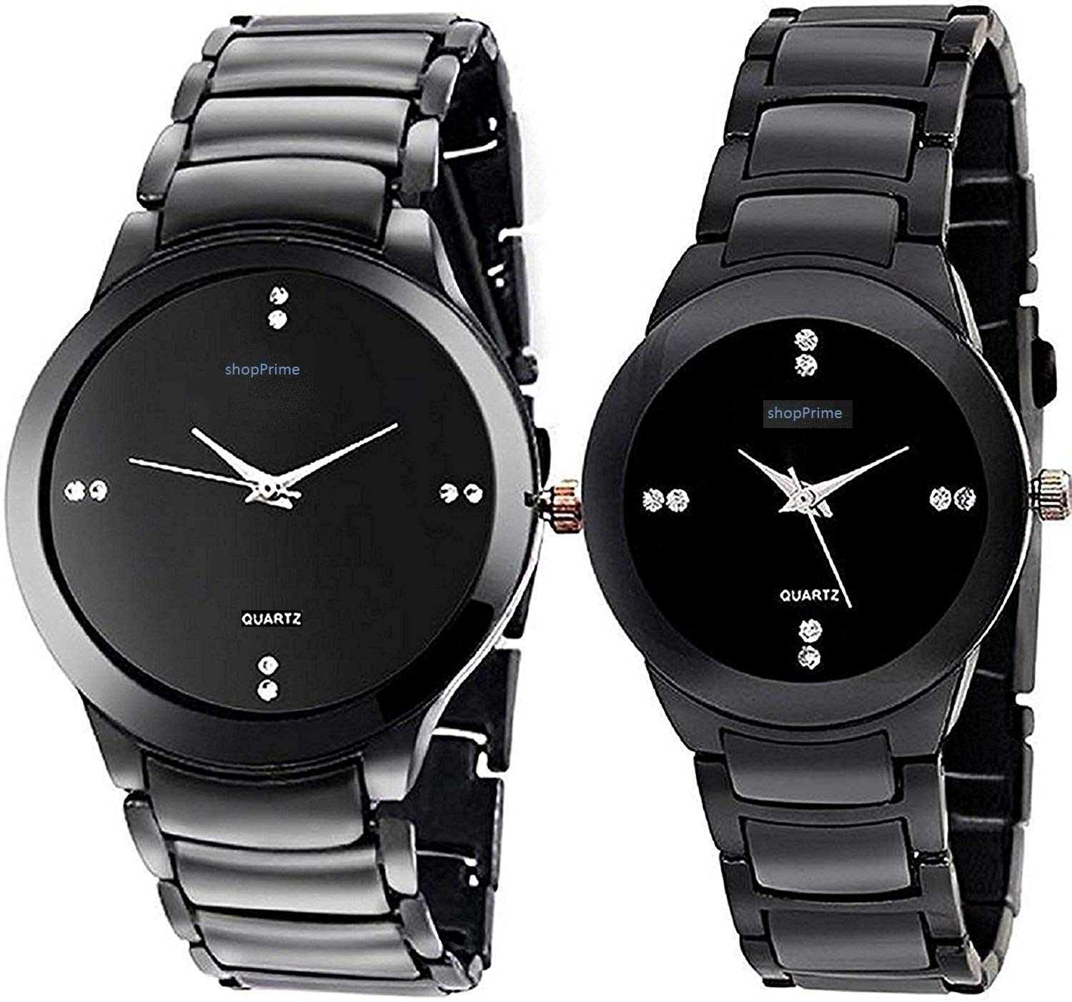 shopPrime Round Analogue Black Dial Men and Women Black Dial Girl and Boys Couple Watches Smart Watches (B07NSBWFZR) Amazon Price History, Amazon Price Tracker