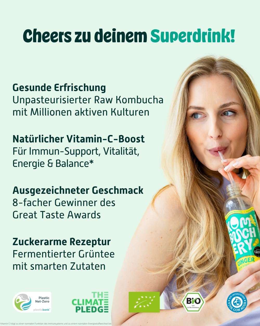 KOMBUCHERY® Mix Raw Kombucha BIO | 12 x 400ml | Fermentierter Tee mit aktiven Darm-Kulturen | Zuckerarm & Kalorienarm | Unpasteurisiert, PrioBiotic, Vegan & Testsieger | inkl. 3€ Pfand
