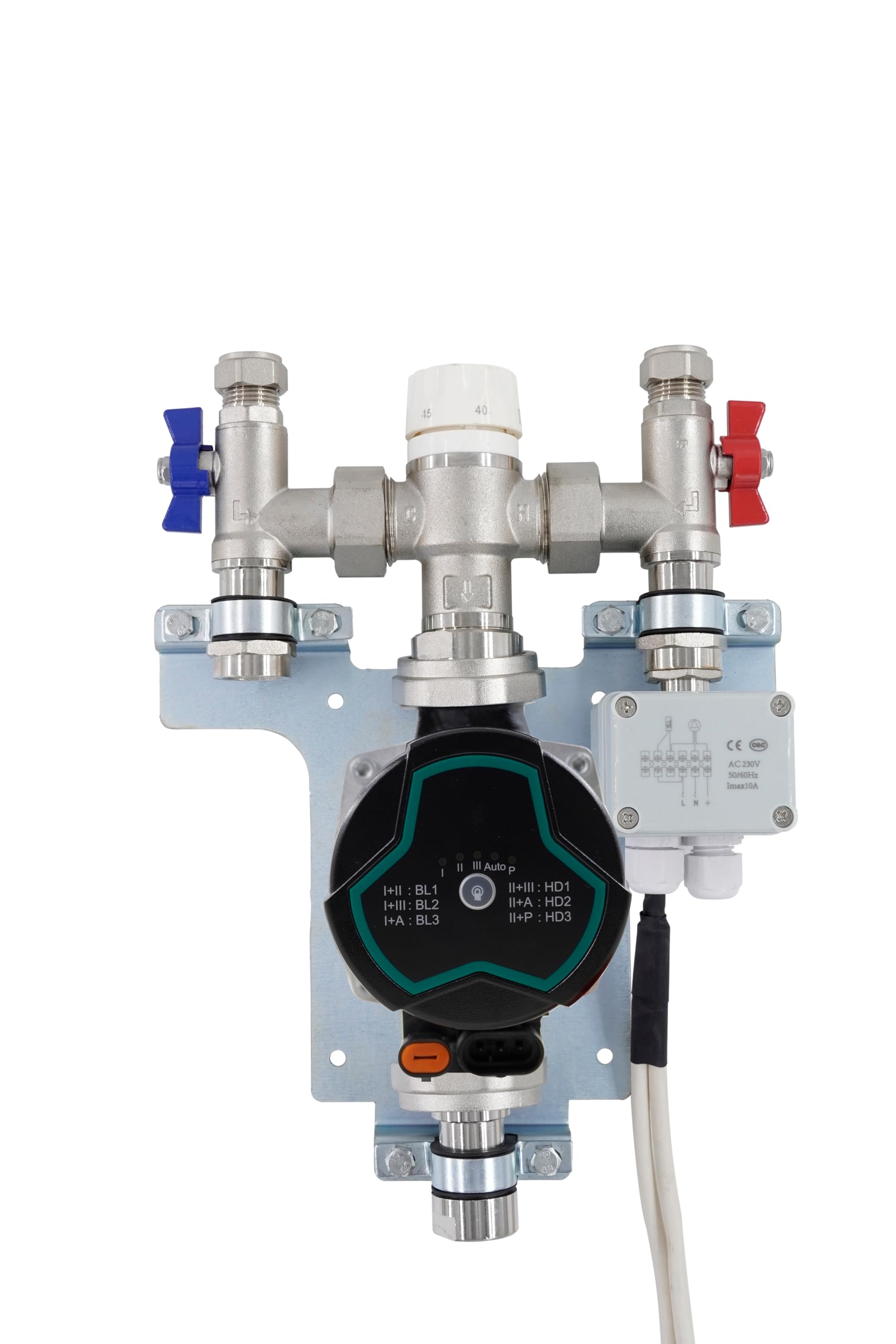 Underfloor Heating Express Black Single Room/Underfloor Heating Zone Manifold + Bastion Pump