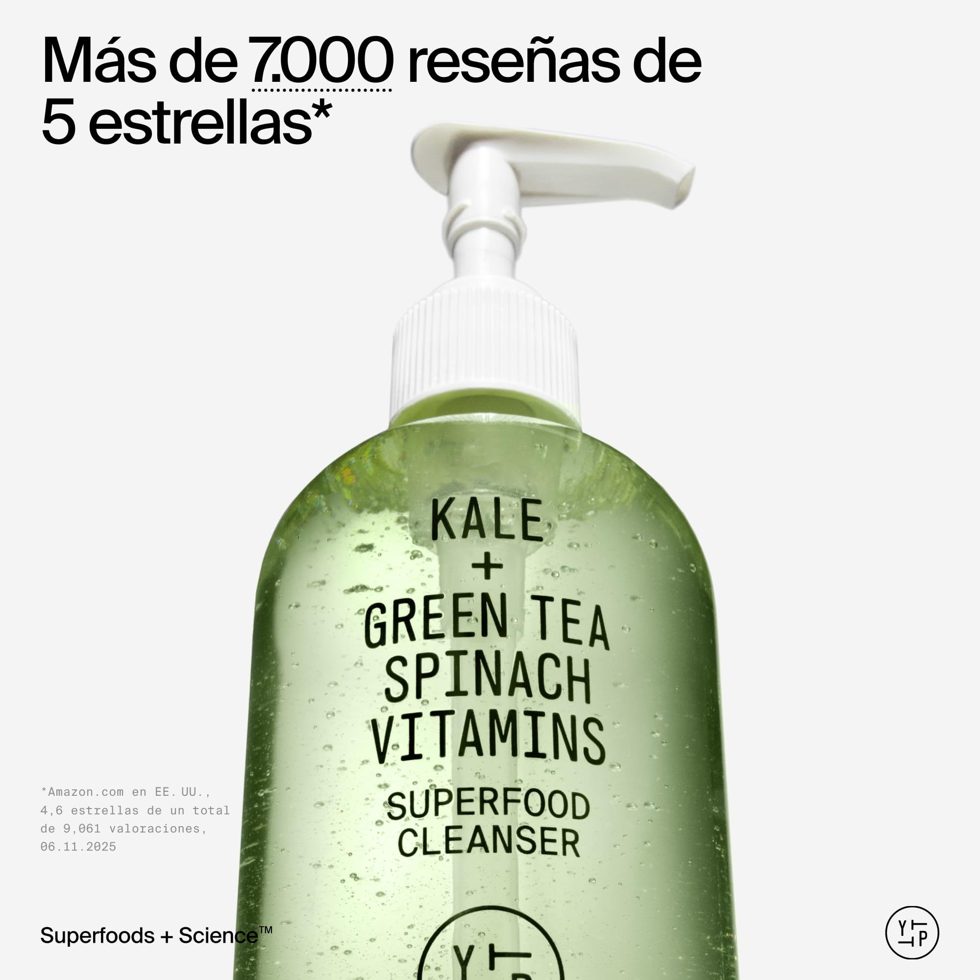 Youth To The People Superfood Cleanser, Limpiador Facial, Enriquecido con Kale, Té Verde y Espinaca, pH Equilibrado, Para Todo Tipo de Pieles, Desmaquillante Suave para Pieles Sensibles