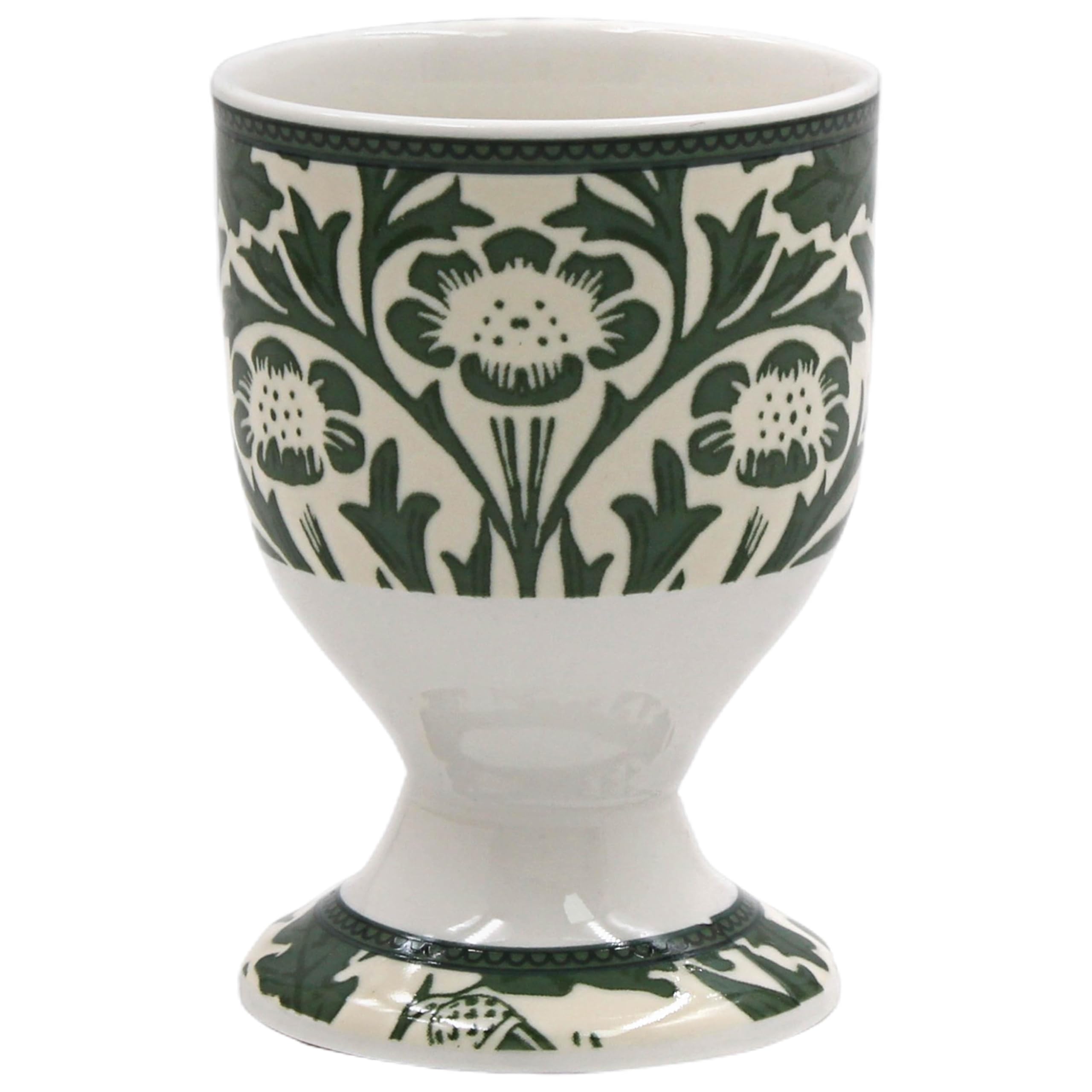 Ceramic 4Pc Egg Cups William Morris Acorn Breakfast Boiled Eggs Holder Stand