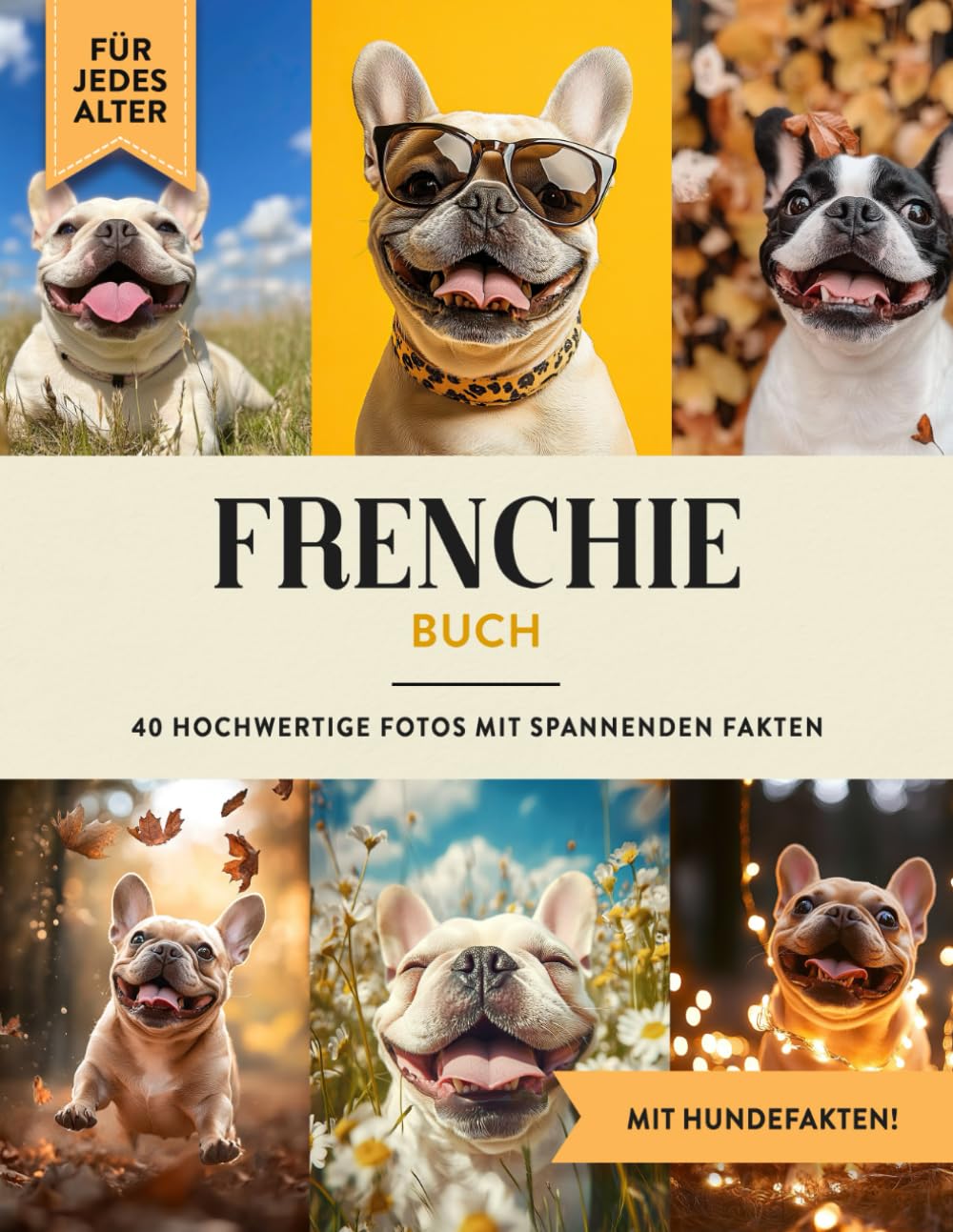 Frenchie Buch: 40 Bilder & Fakten | Französische Bulldogge Hundebuch als Geschenk für Kinder & Erwachsene