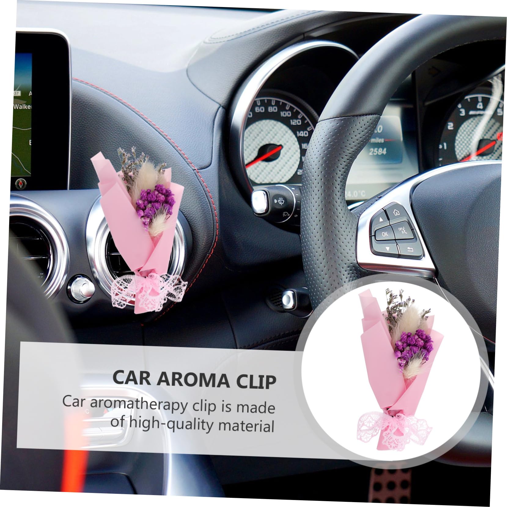 Gatuida 6stücke Blumen Duftclip Fürs Auto Aromatherapie Clip Für Auto-luftauslass Effektive Geruchsneutralisation Stilvolle Innenraum-Dekoration Langlebig Und Robust Für Jeden