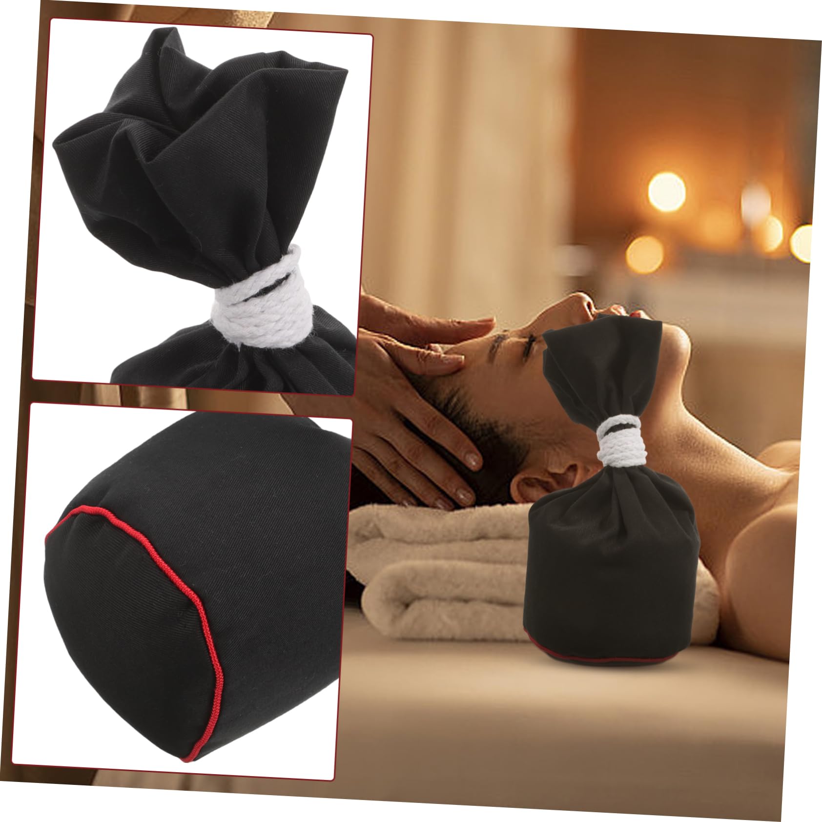 Kräuterball 2 Stück aus Stoff als Wärmesack für Massage und Moxibustion