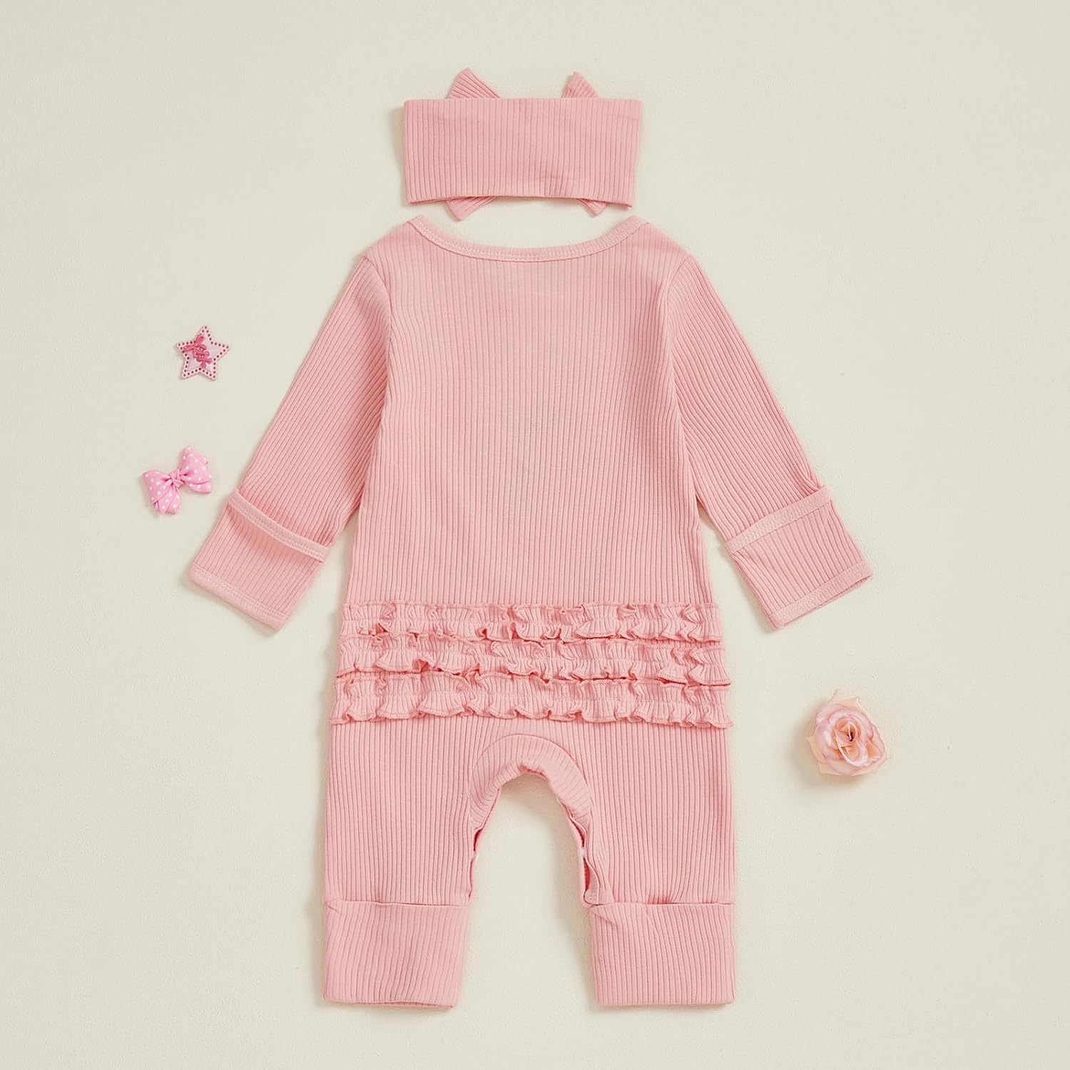 My First New Years Baby Girl Outfit New Year Onesie Long Sleeve Romper Jumpsuit Newborn Girl Outfits Clothes - Image 6