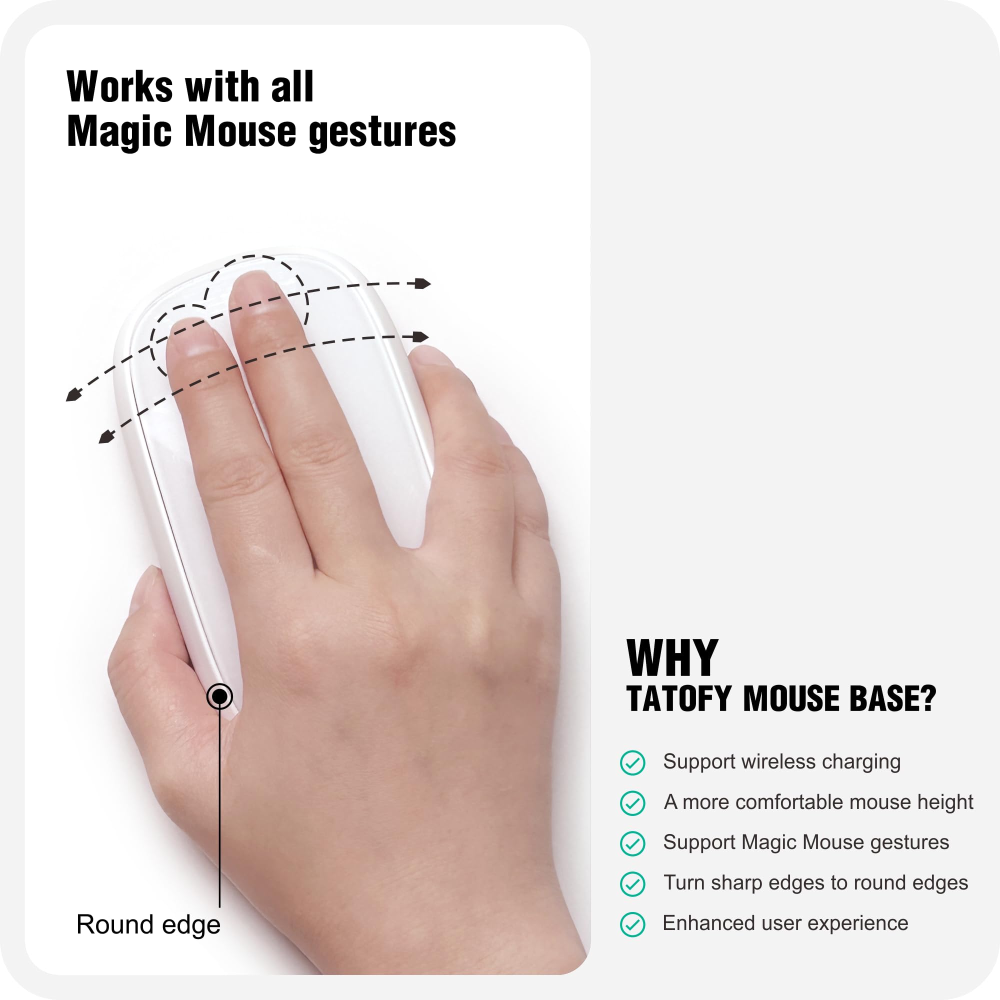 Amazon.co.jp: TATOFY マウス充電器 Magic Mouse 2 (Lighting