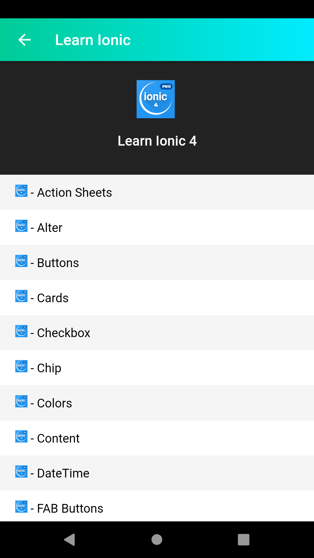 Guide for Ionic 4 - App on Amazon Appstore